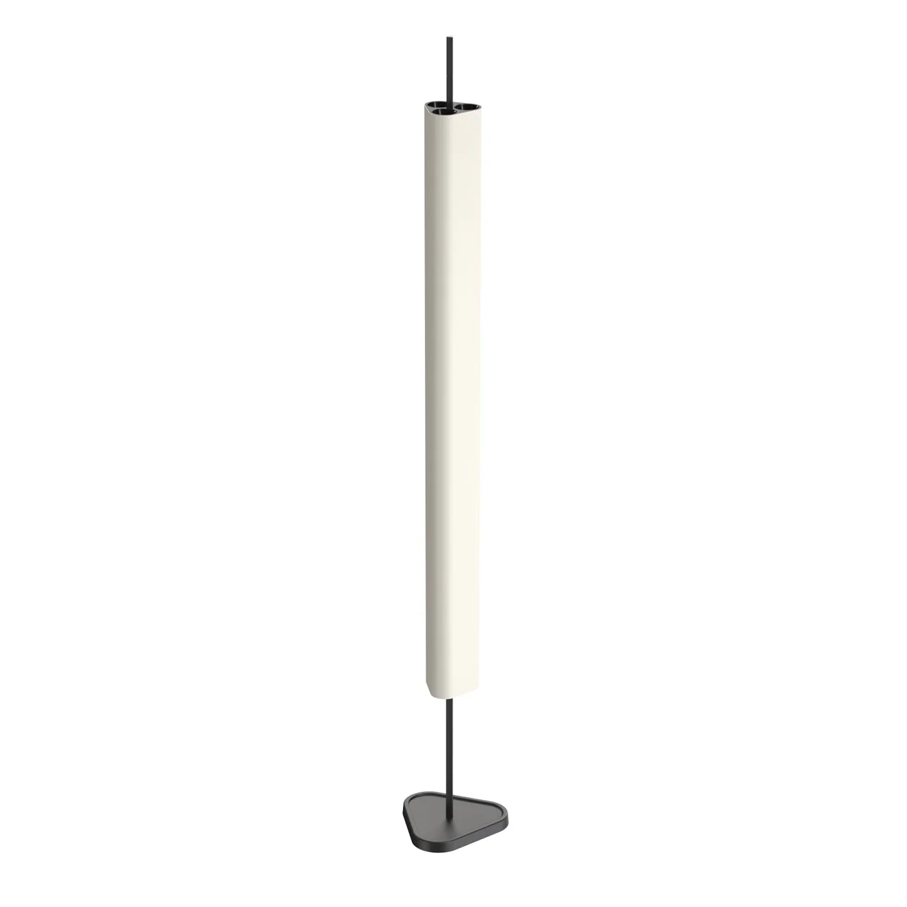 Lampa podłogowa EMI biały z czarną podstawą