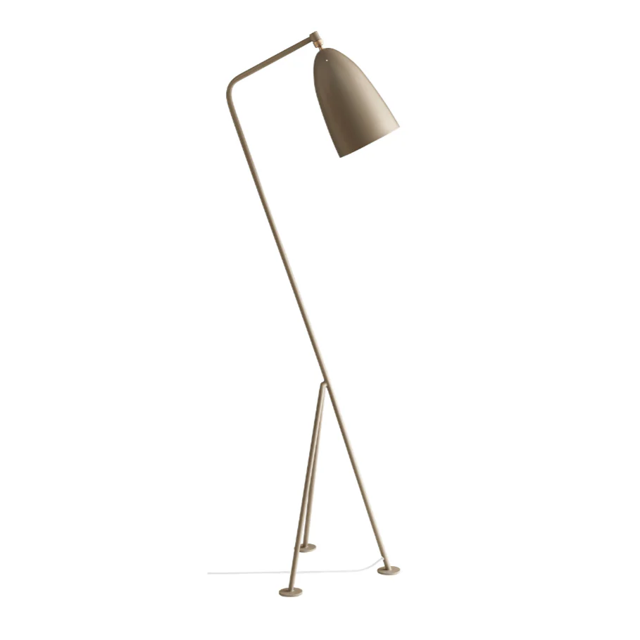 Lampa podłogowa  do czytania GRÄSHOPPA beżowy trójnóg