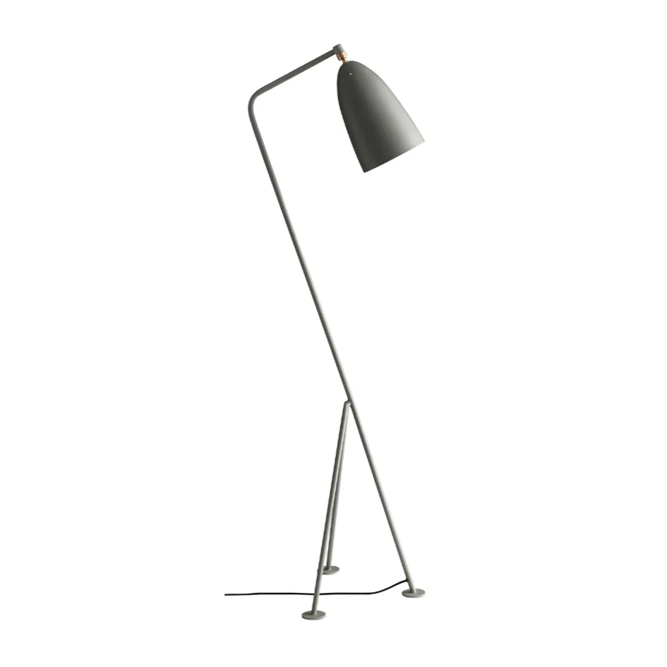 Lampa podłogowa do czytania GRÄSHOPPA szary trójnóg