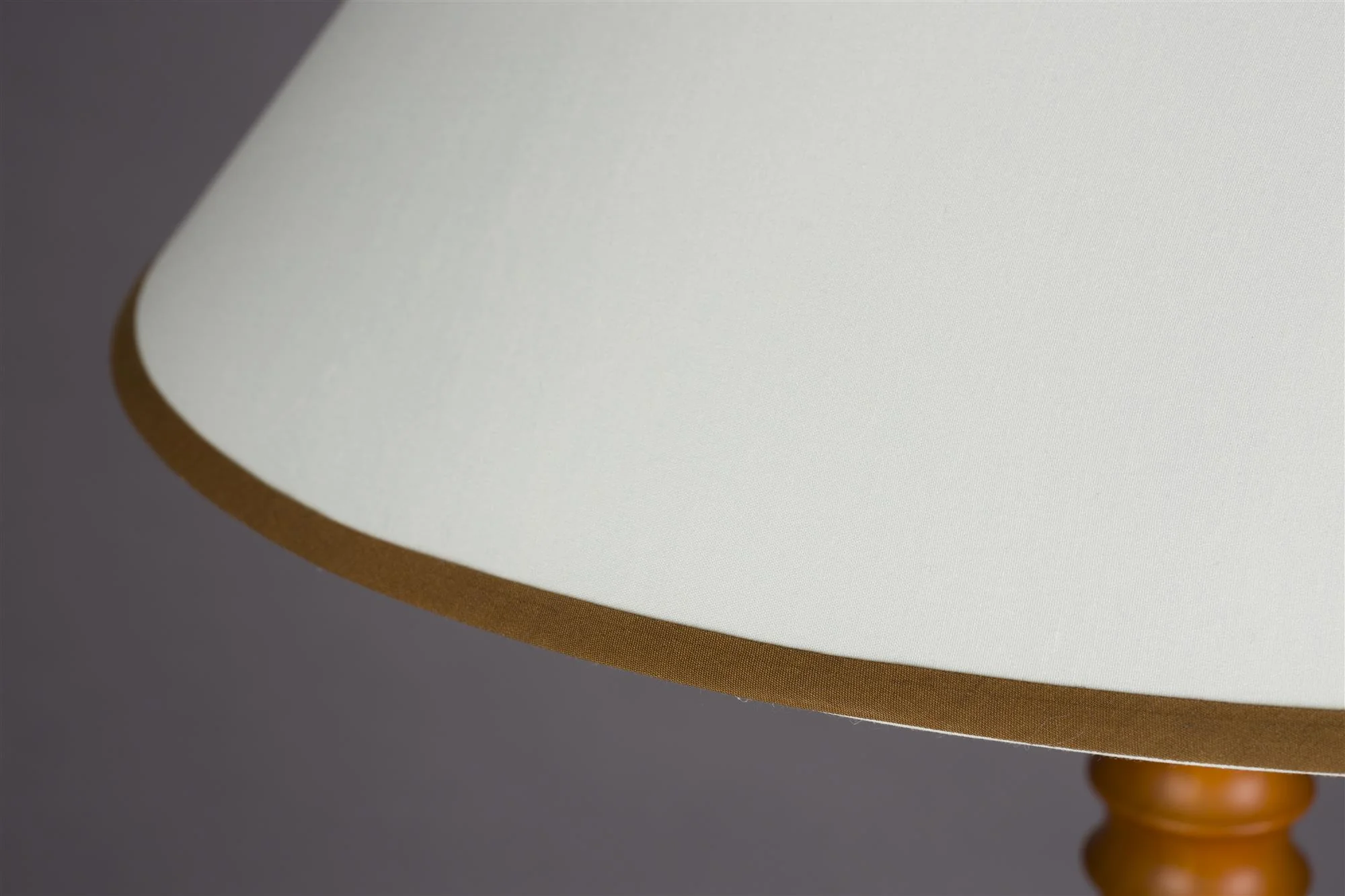 Lampa podłogowa HORACE drewno dębowe z bawełnianym kloszem - Image 8