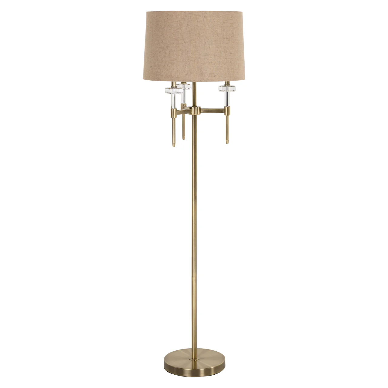 Lampa podłogowa JOSIE beżowy klosz ze złotą podstawą - Image 8