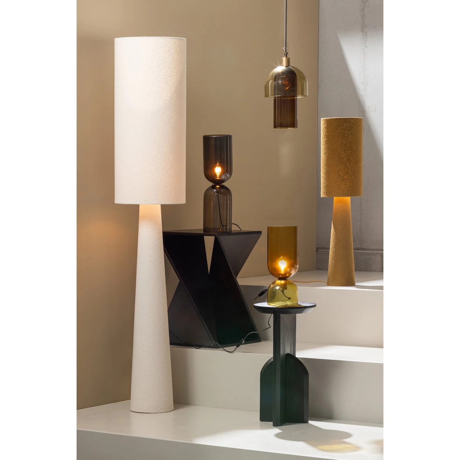 Lampa podłogowa LOFT kremowy - Image 3