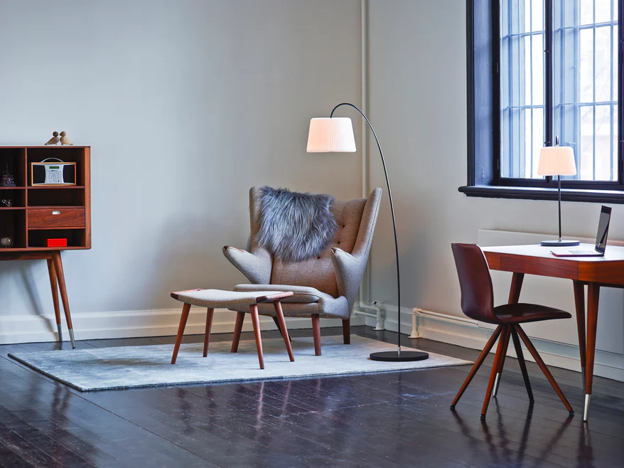 Lampa podłogowa MODEL 320 SNOWDROP biały z czarną podstawą - Image 7