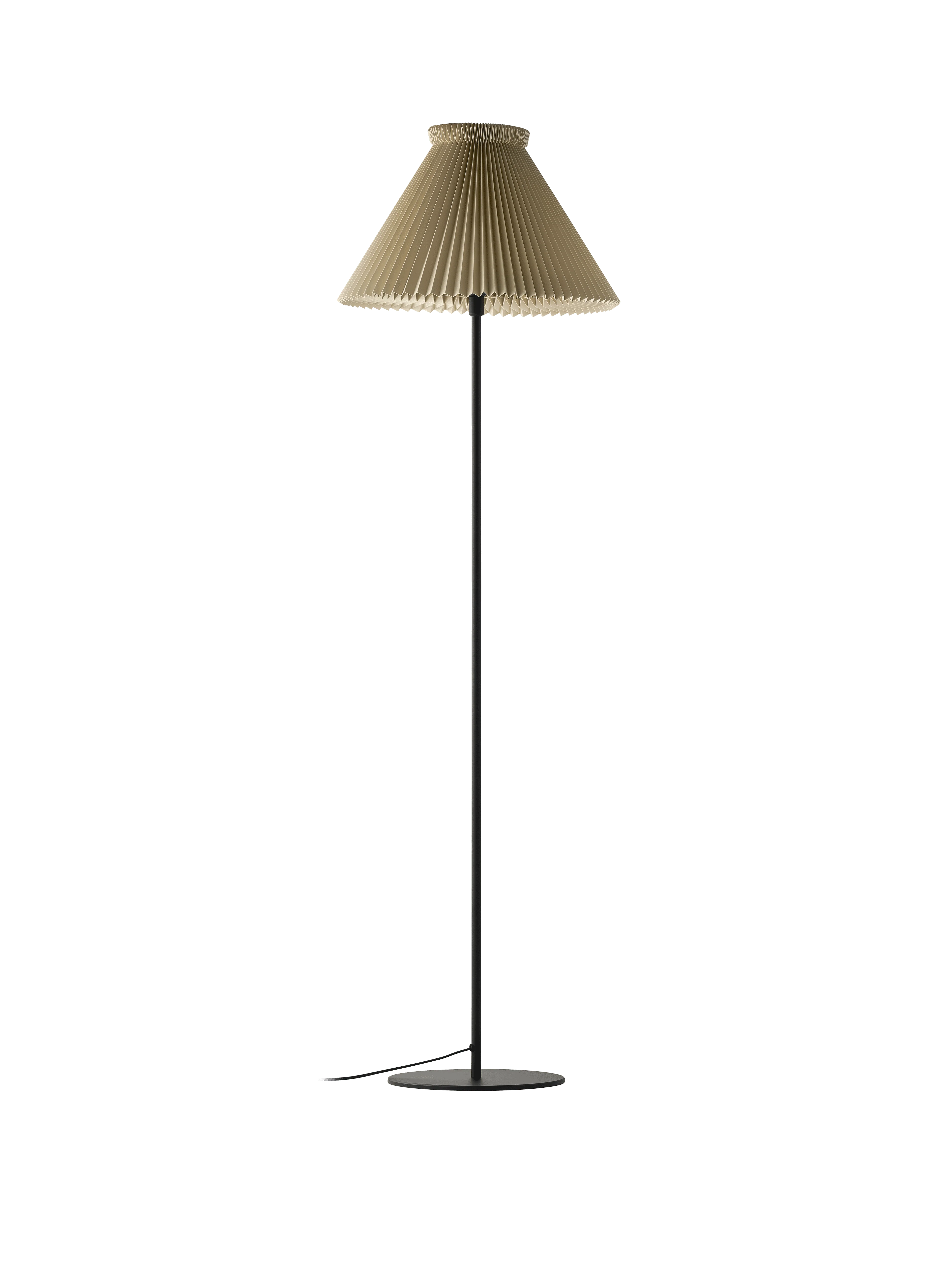 Lampa podłogowa MODEL 334 maślany beżowy z czarną podstawą - Image 3
