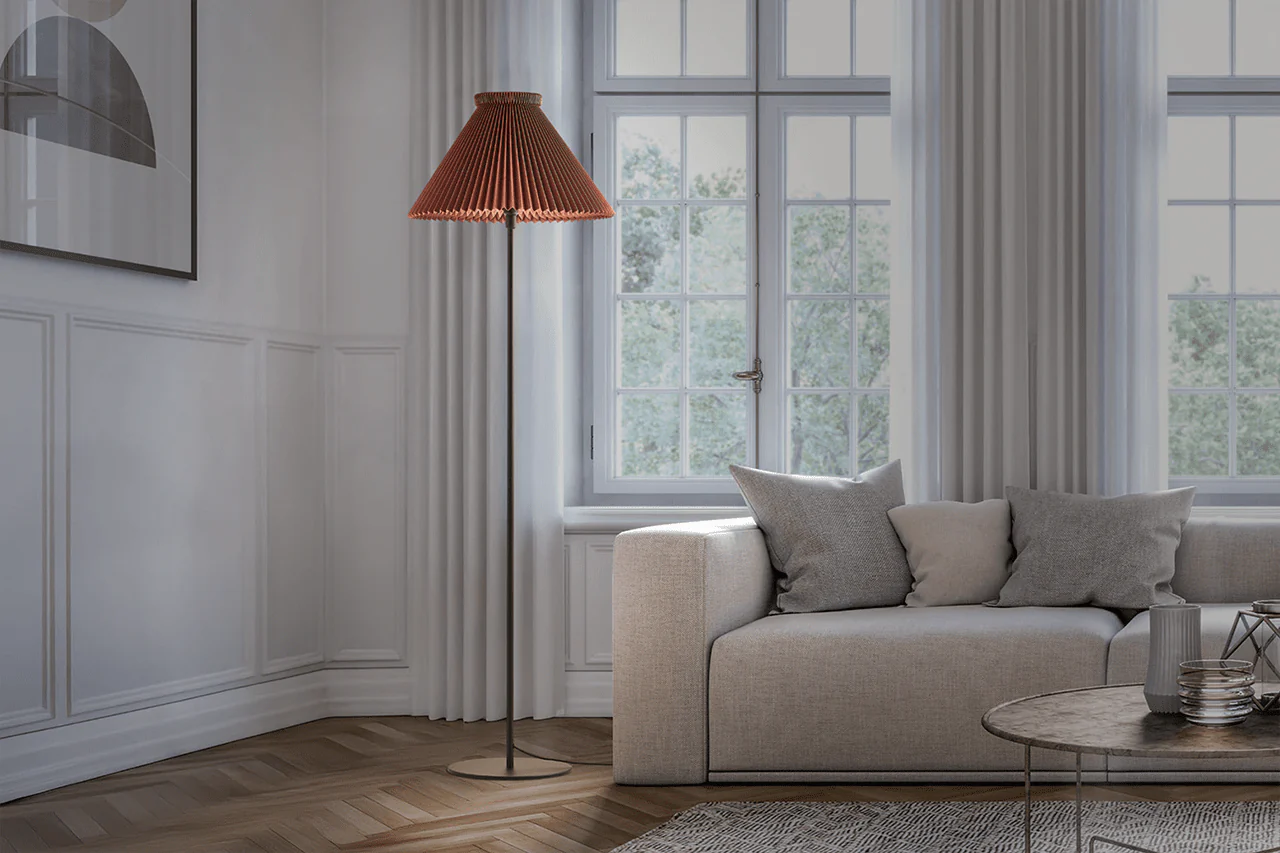 Lampa podłogowa MODEL 334 niebieski z czarną podstawą - Image 7