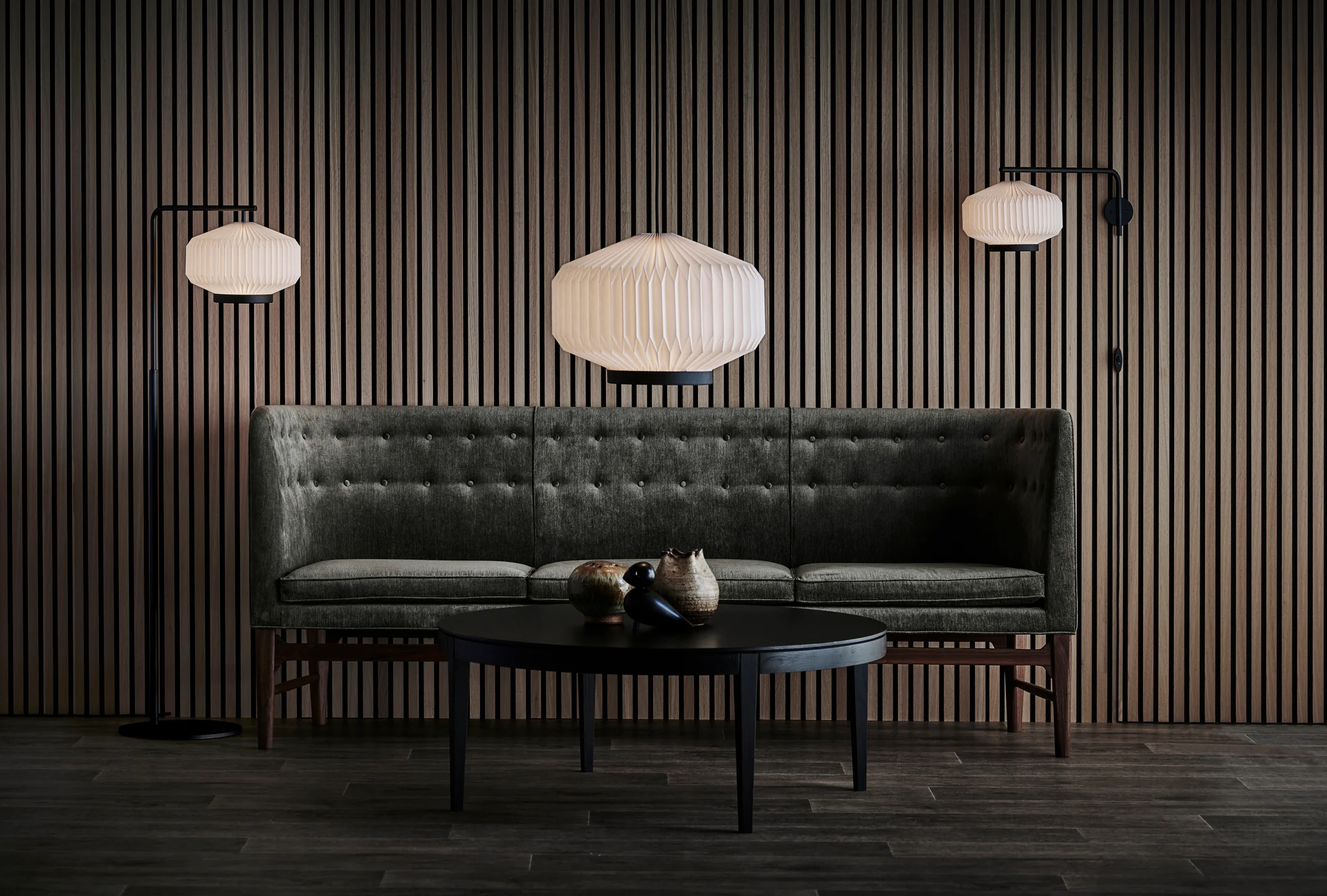 Lampa podłogowa MODEL 386 SHIBUI biały z czarną podstawą - Image 6