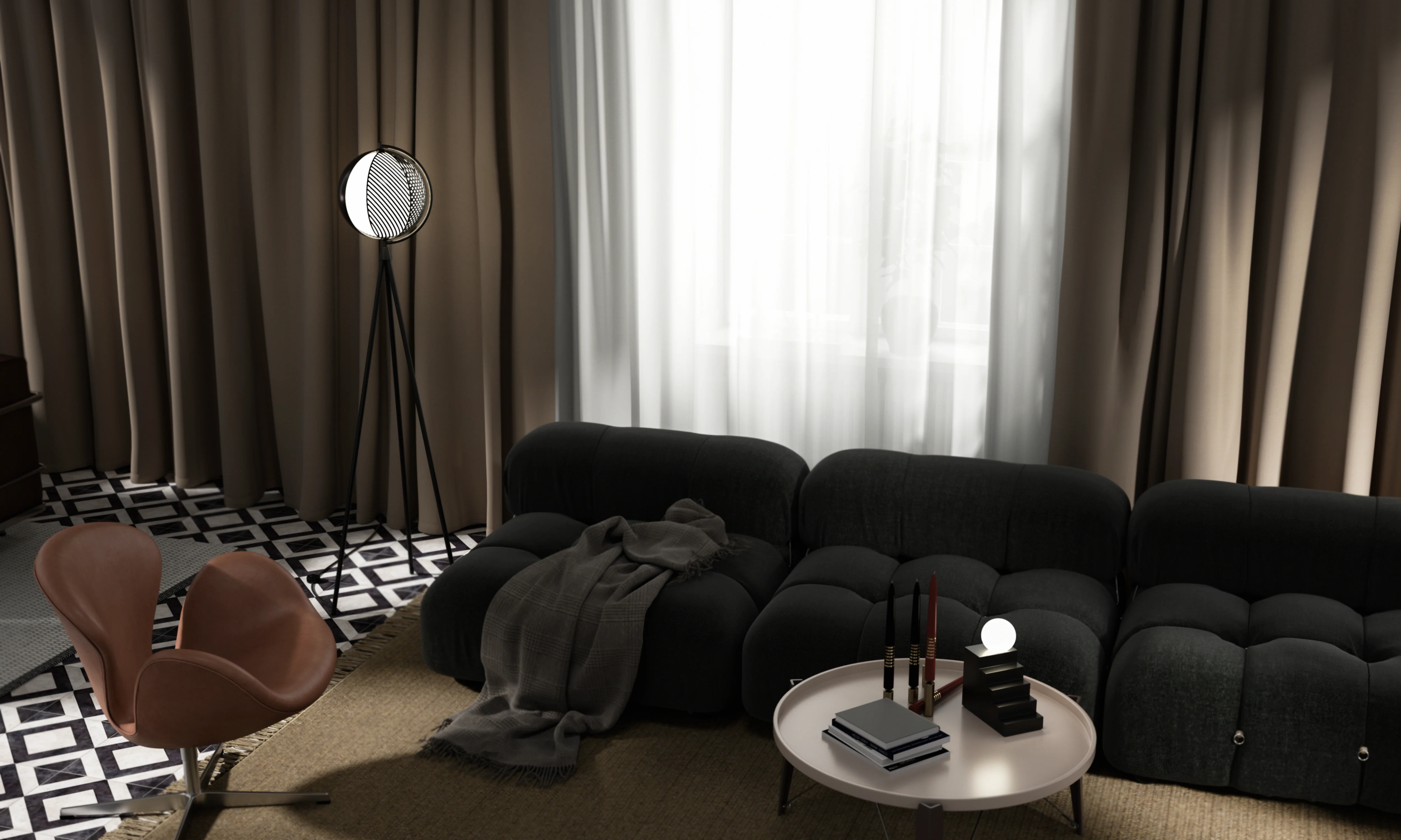Lampa podłogowa MONDO czarny - Image 6