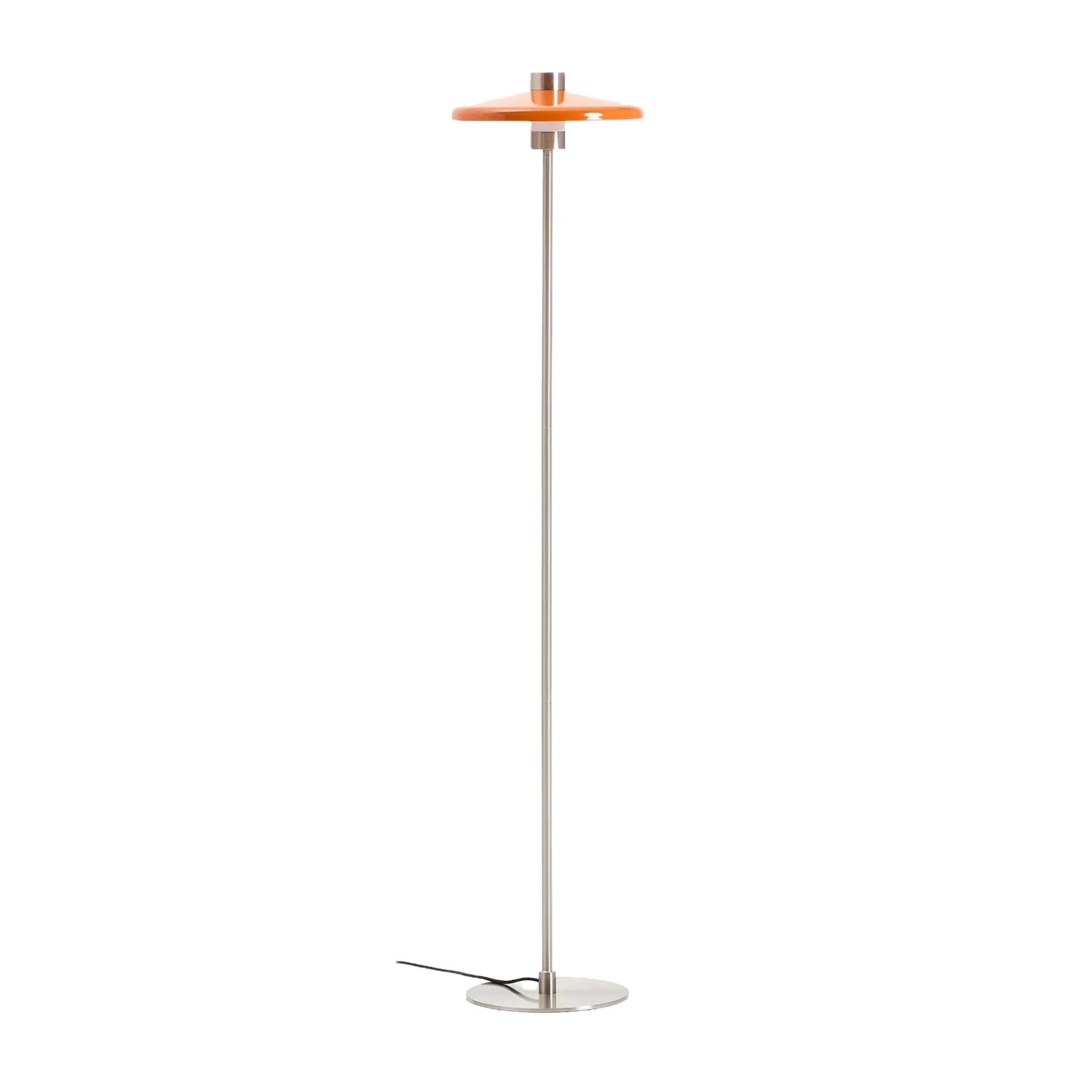 Lampa podłogowa NUVIRA pomarańczowy ze srebrną podstawa