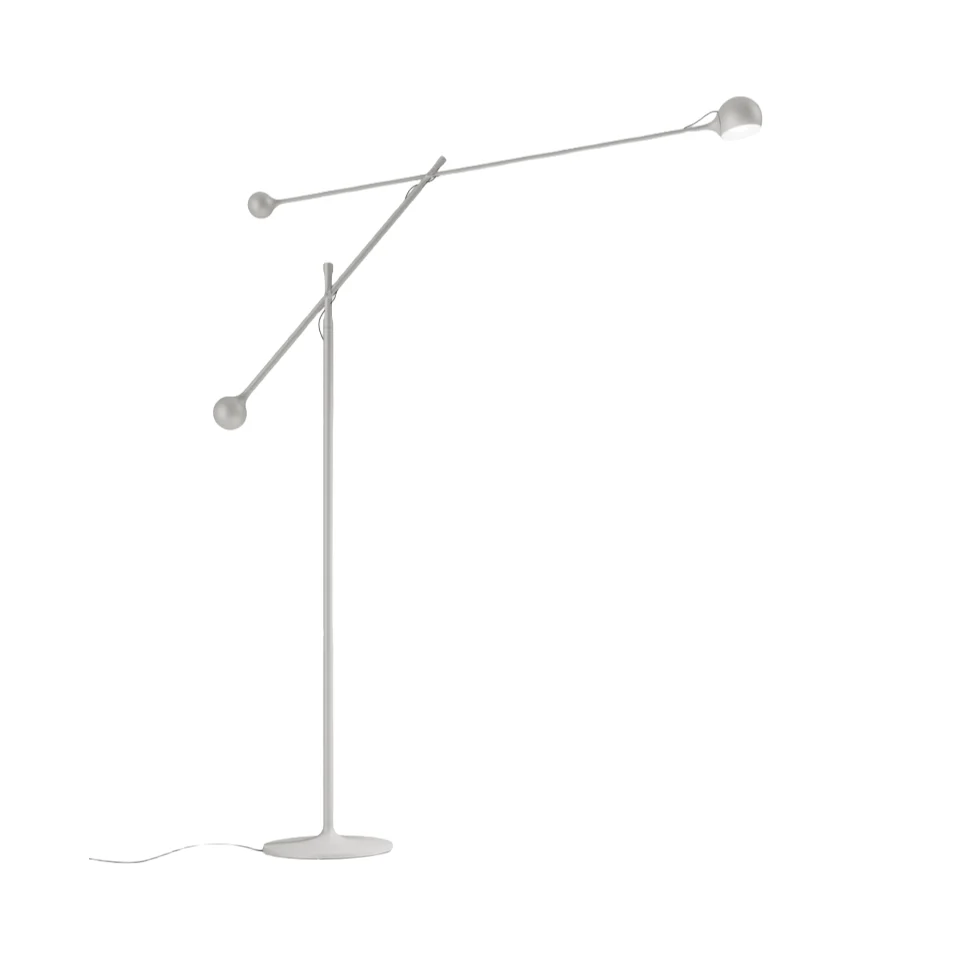Lampa podłogowa regulowana IXA jasnoszary