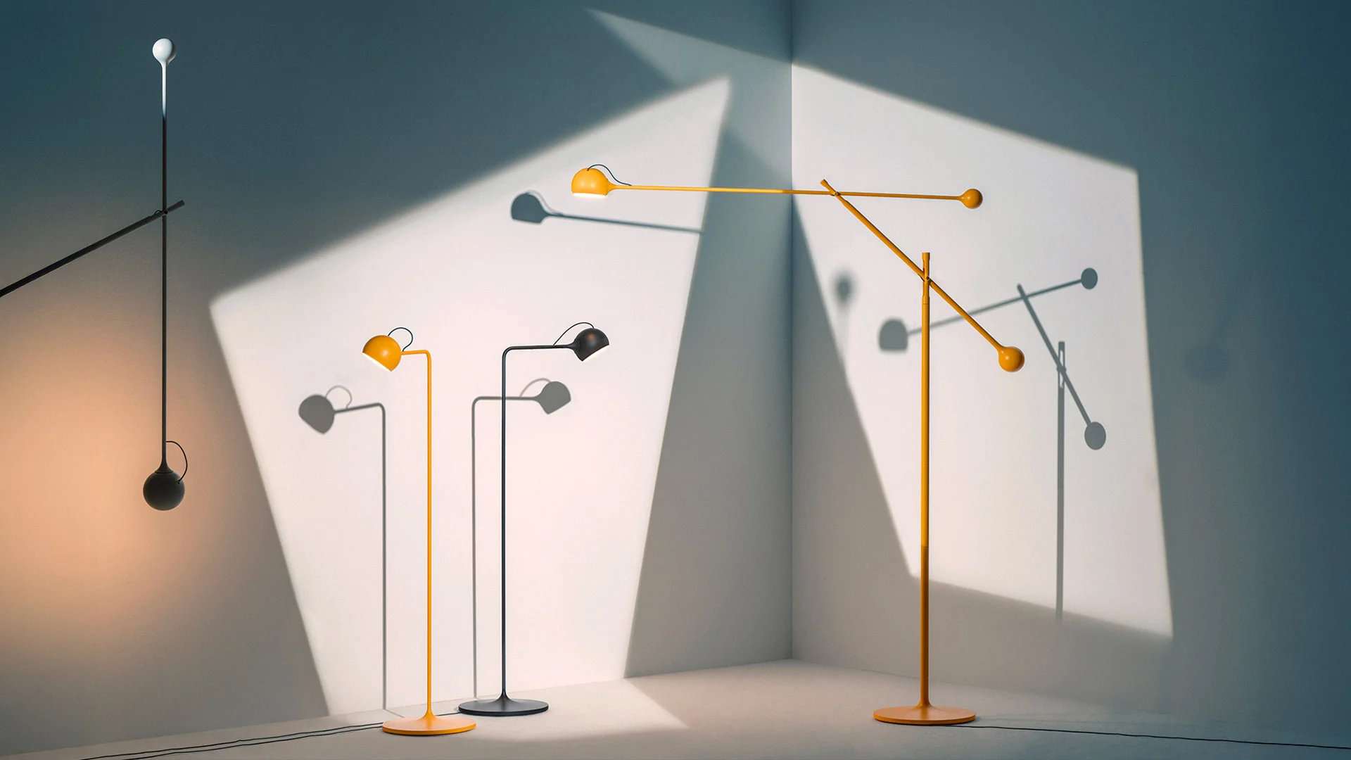 Lampa podłogowa regulowana IXA słoneczny żółty - Image 2