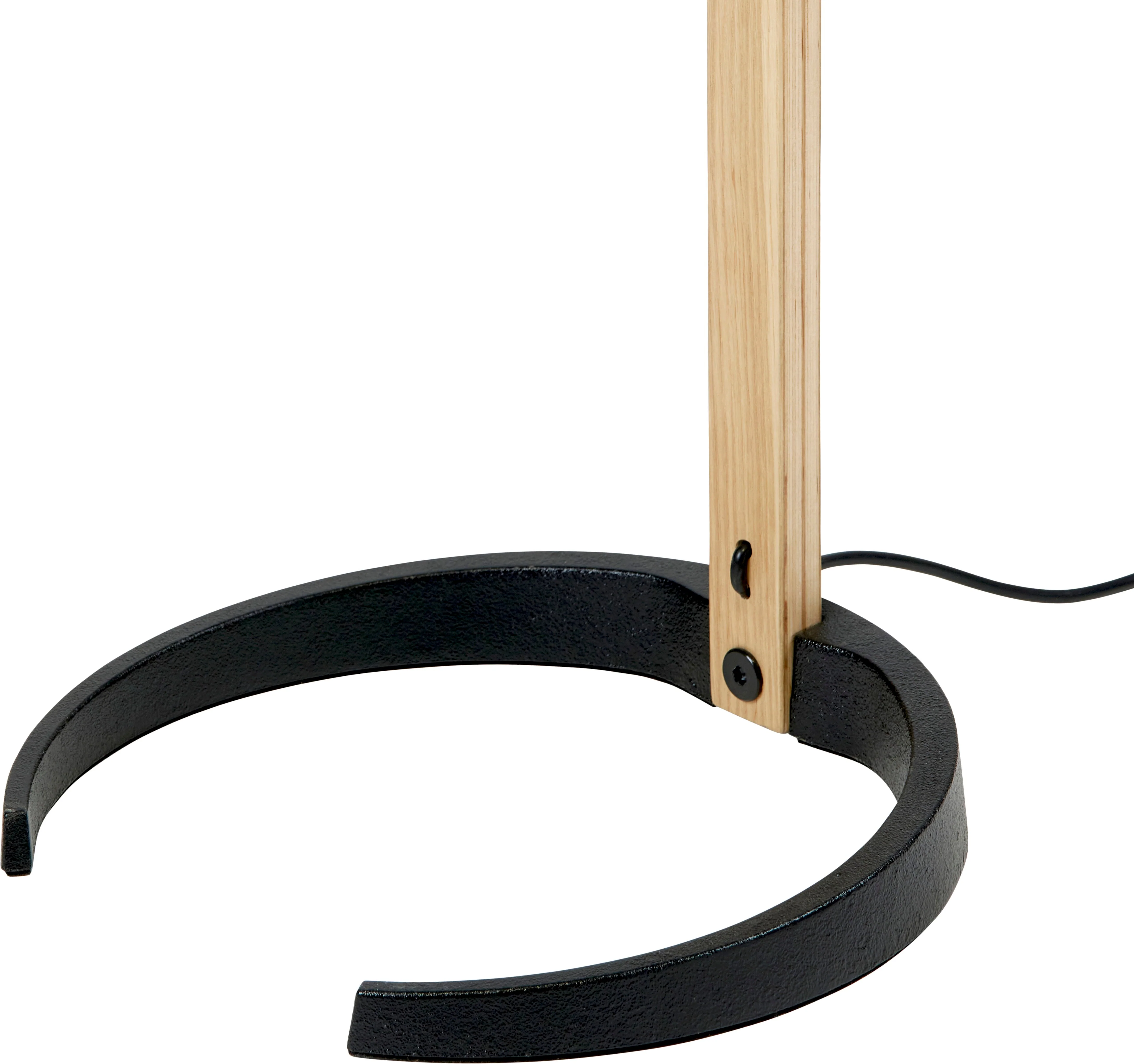 Lampa podłogowa do czytania TIMBERLINE drewno dębowe z białym kloszem - Image 5