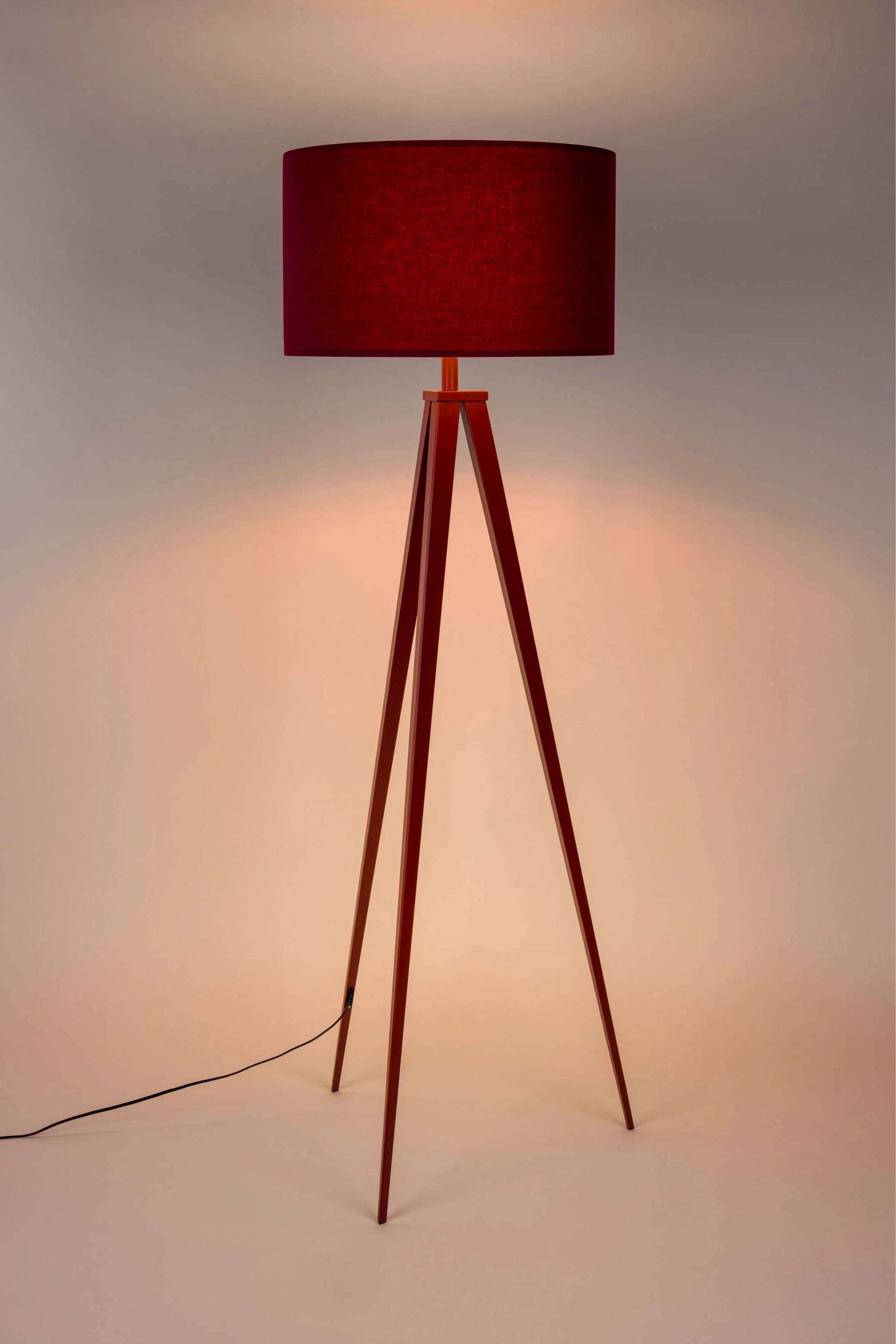 Lampa podłogowa TRIPOD czerwony trójnóg - Image 7