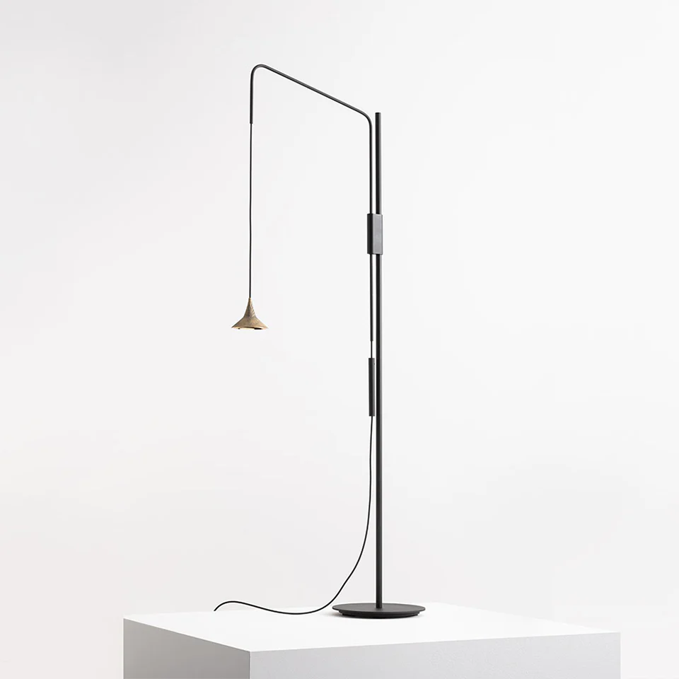 Lampa podłogowa UNTERLINDEN mosiądz - Image 2