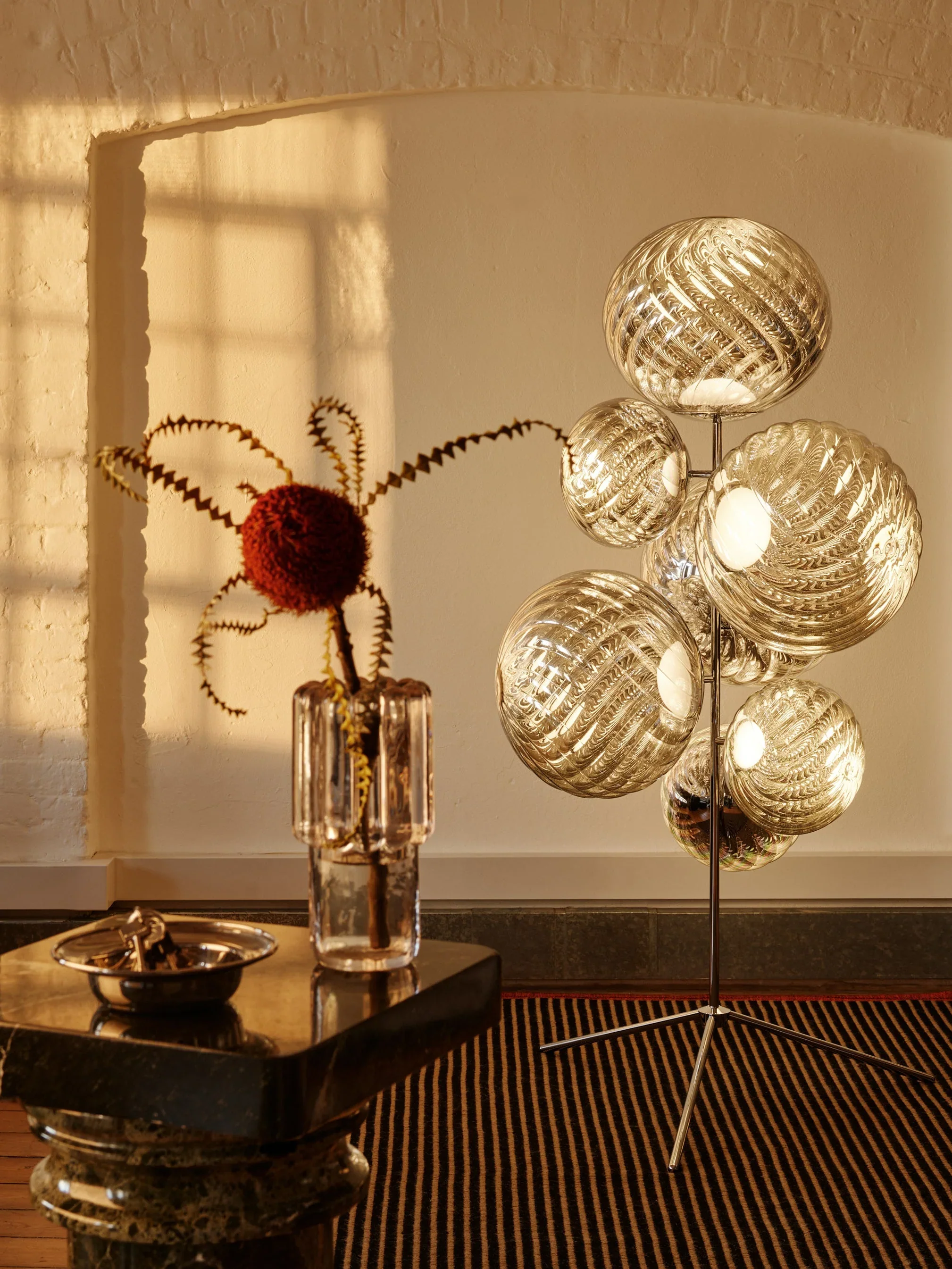 Lampa podłogowa WHIRL srebrny - Image 2