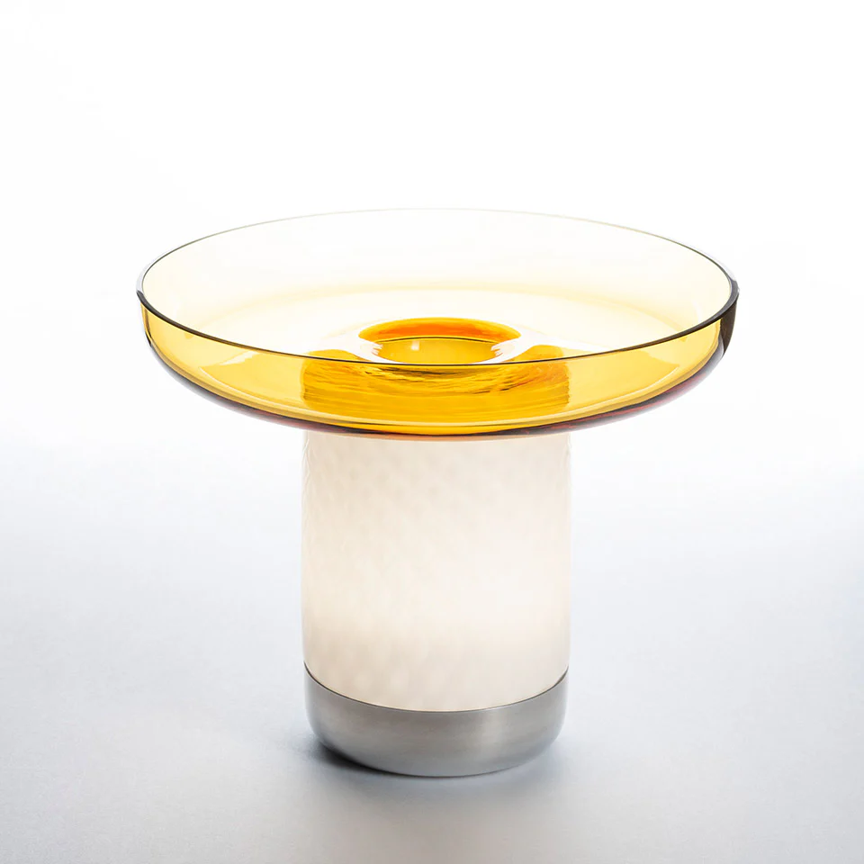 Lampa przenośna BONTA PLATE biały z żółtym - Image 3