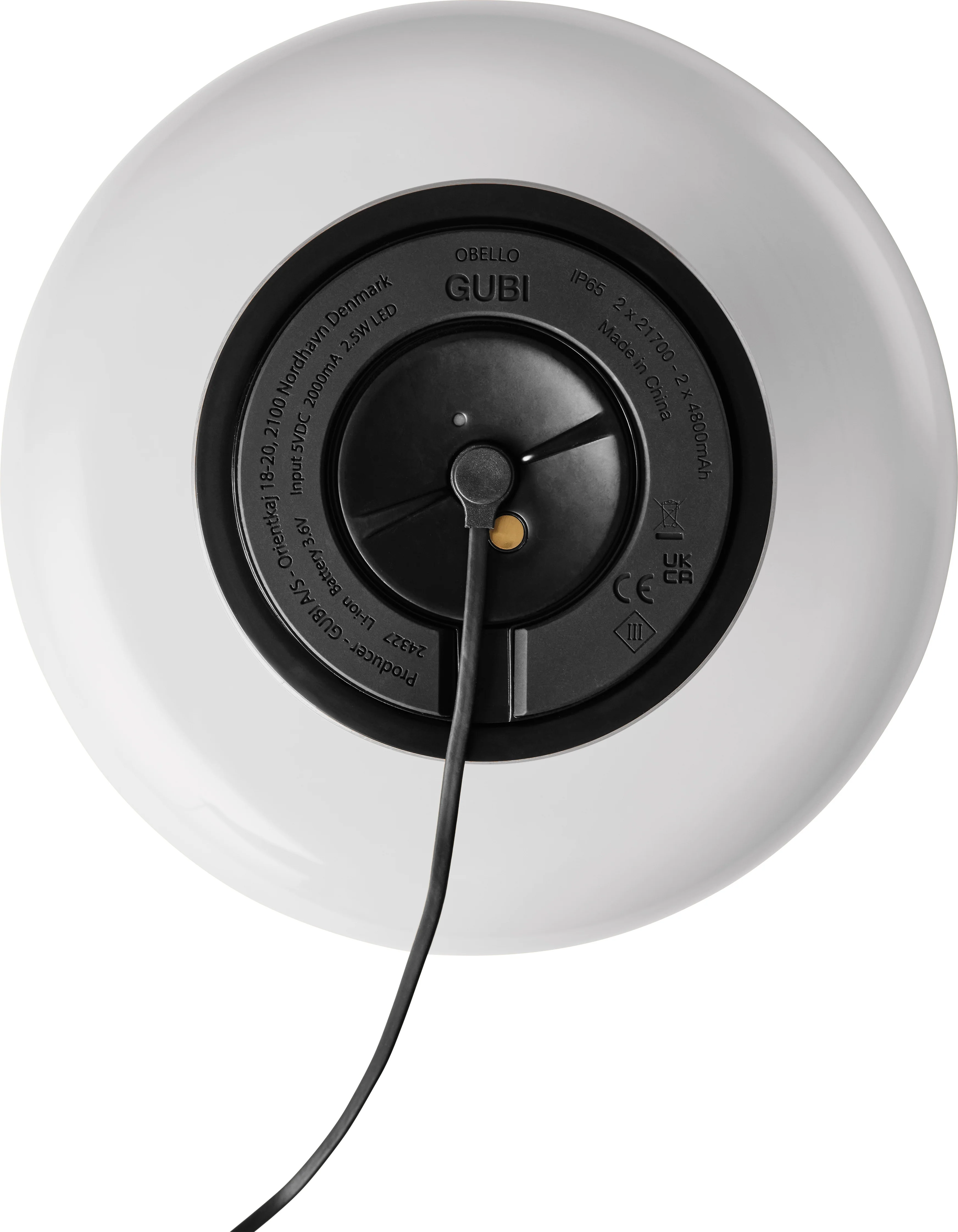 Lampa przenośna OBELLO perłowy biały - Image 5