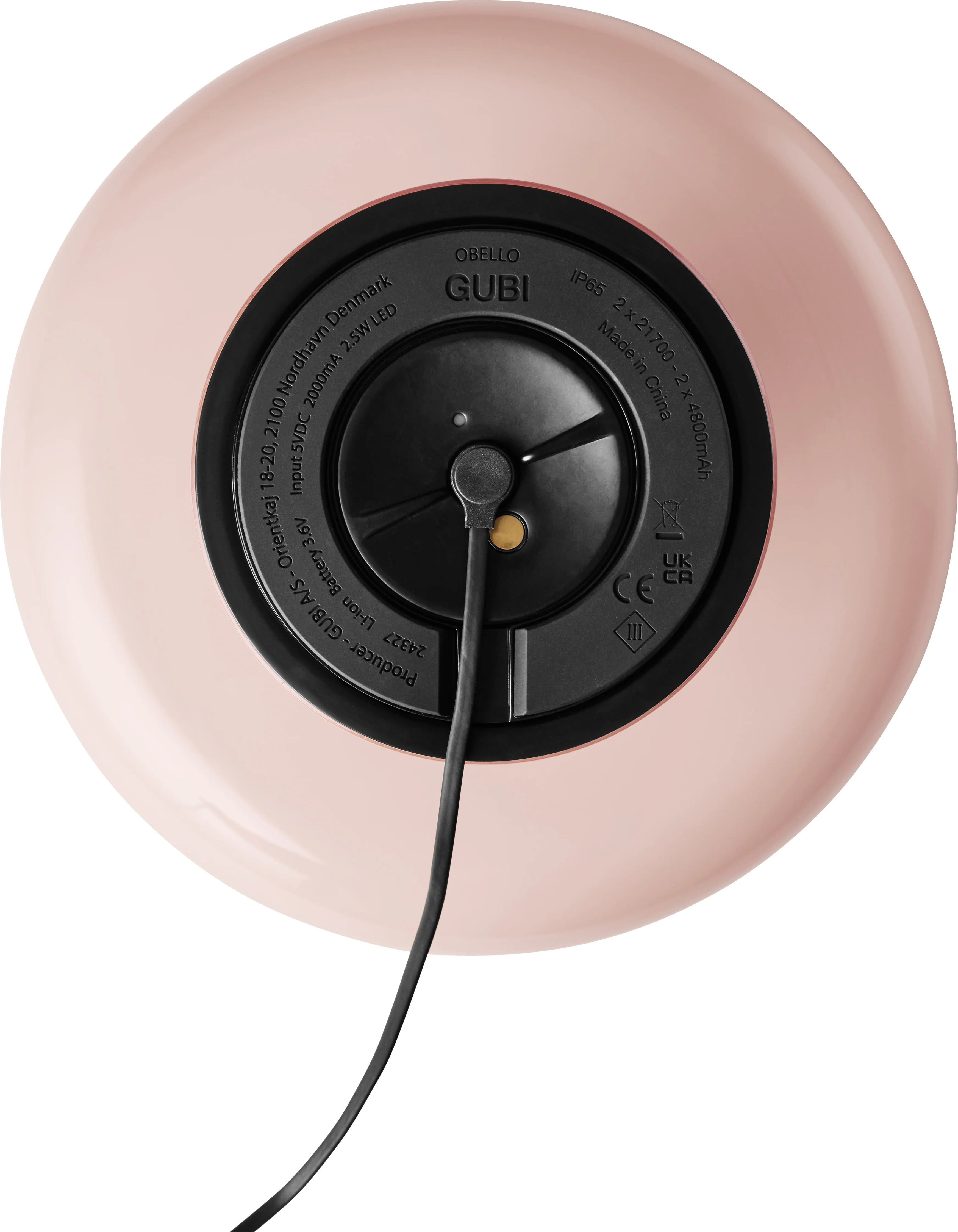 Lampa przenośna OBELLO pudrowy różowy - Image 5