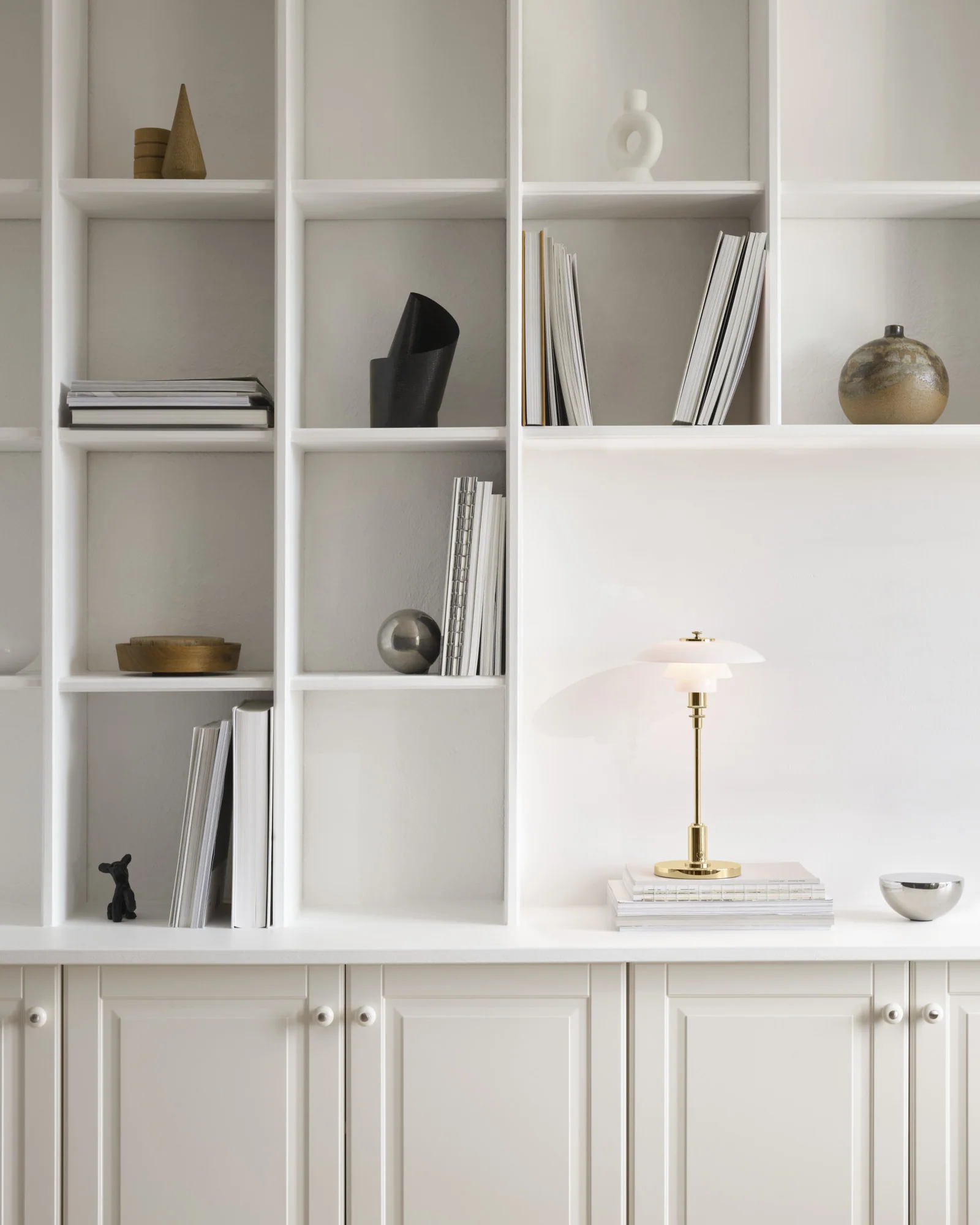 Lampa przenośna PH 2/1 biały z mosiężną podstawą - Image 26