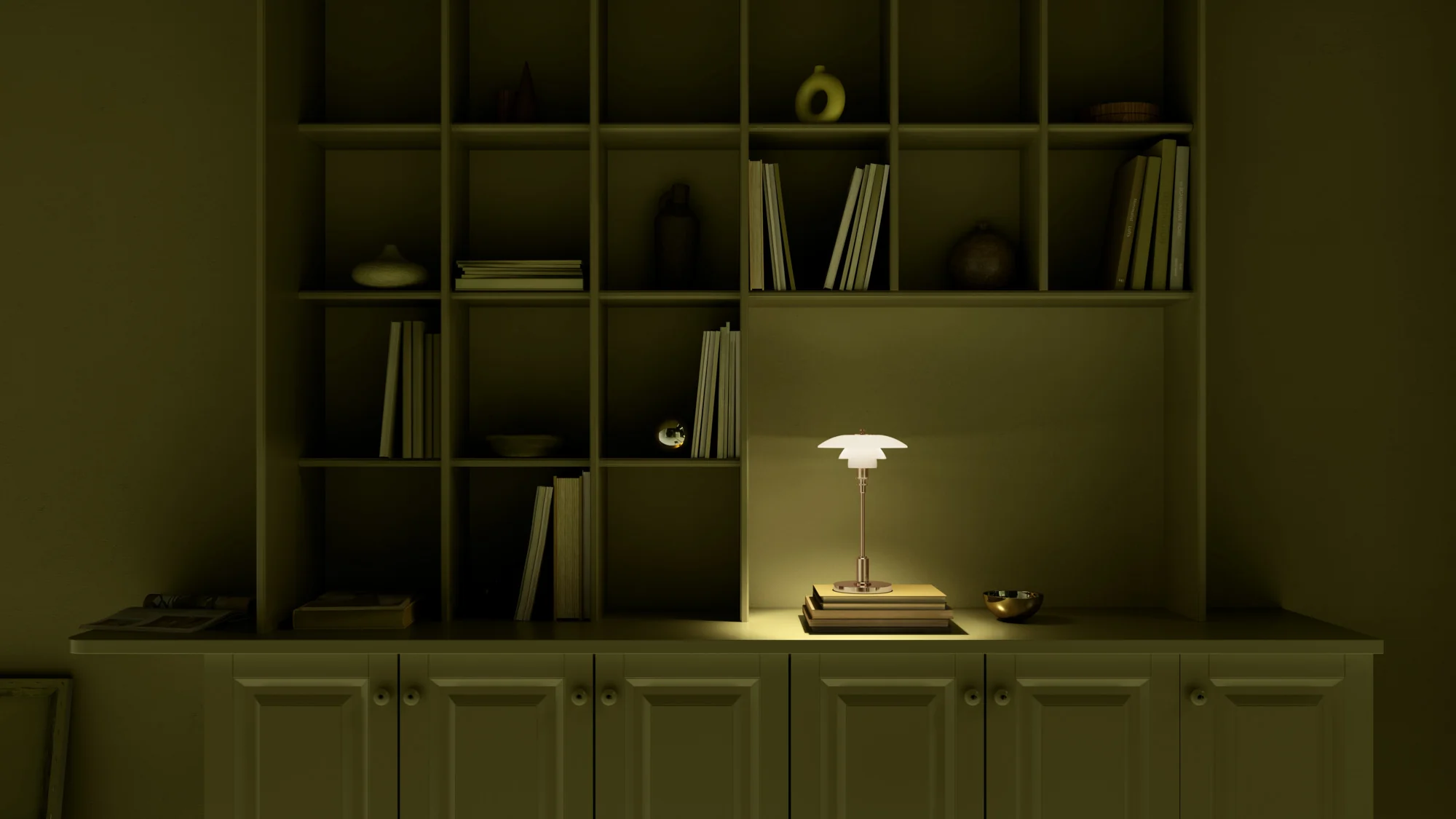 Lampa przenośna PH 2/1 biały z mosiężną podstawą - Image 28
