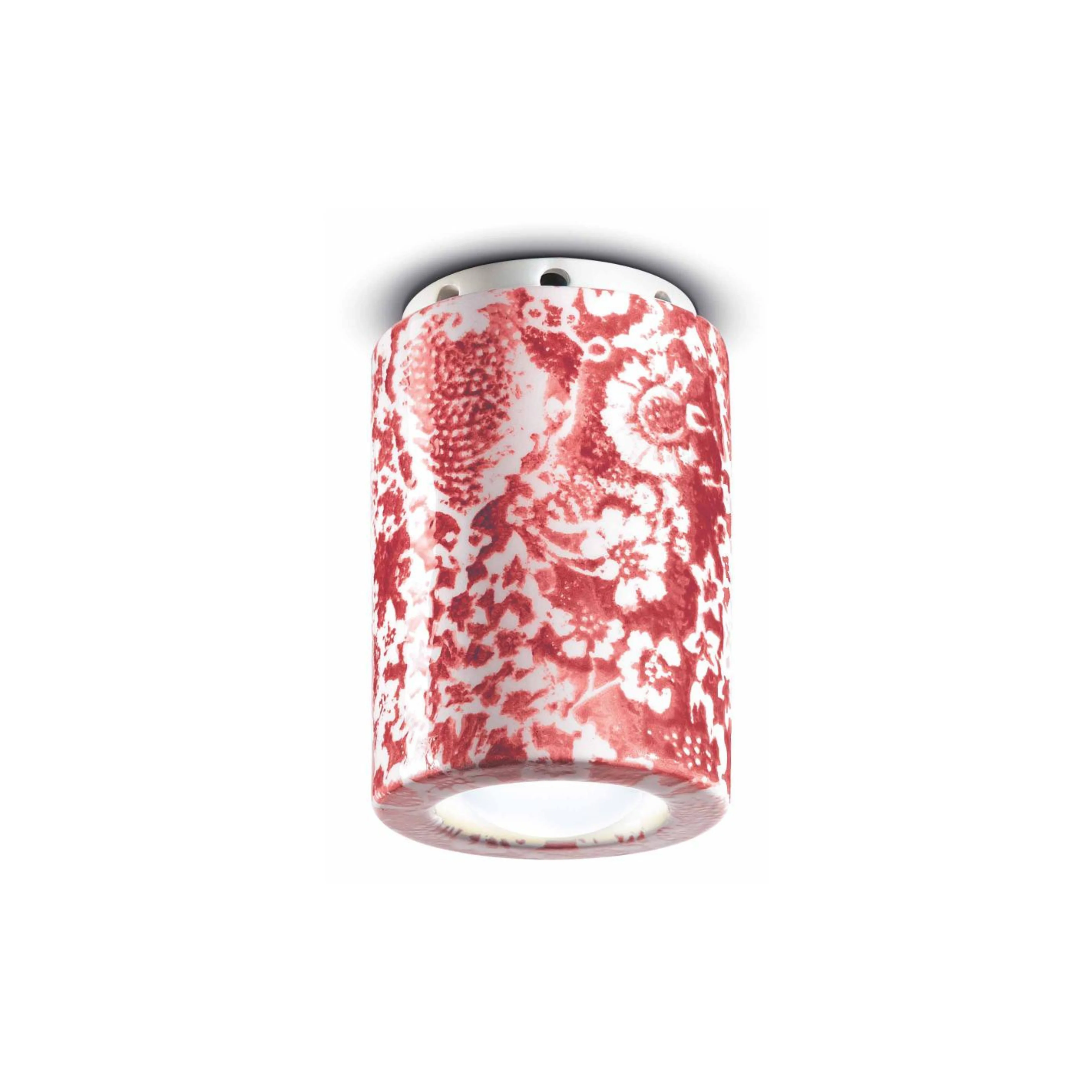Lampa punktowa ceramiczna PI czerwone kwiaty