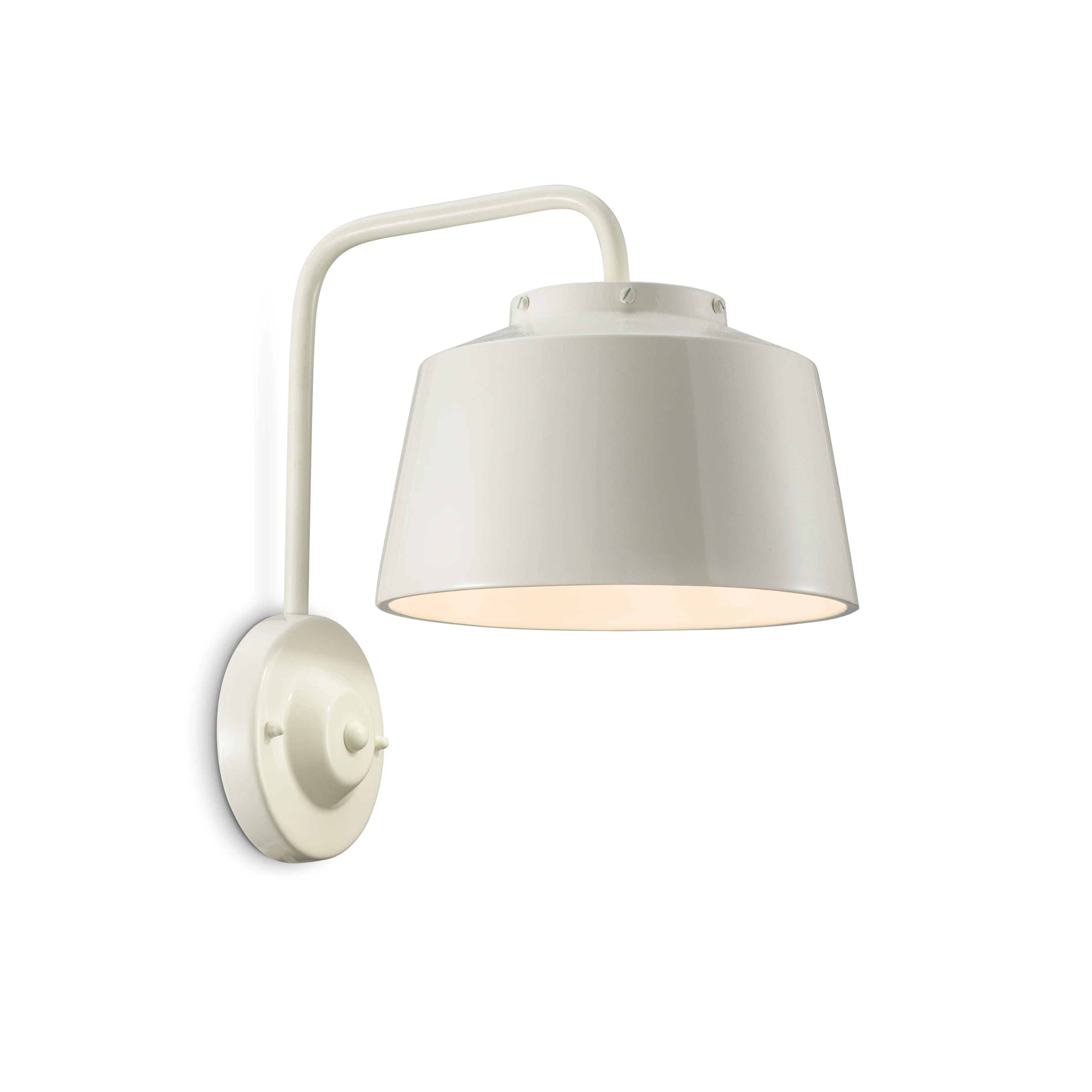Lampa ścienna ceramiczna 50's kremowy