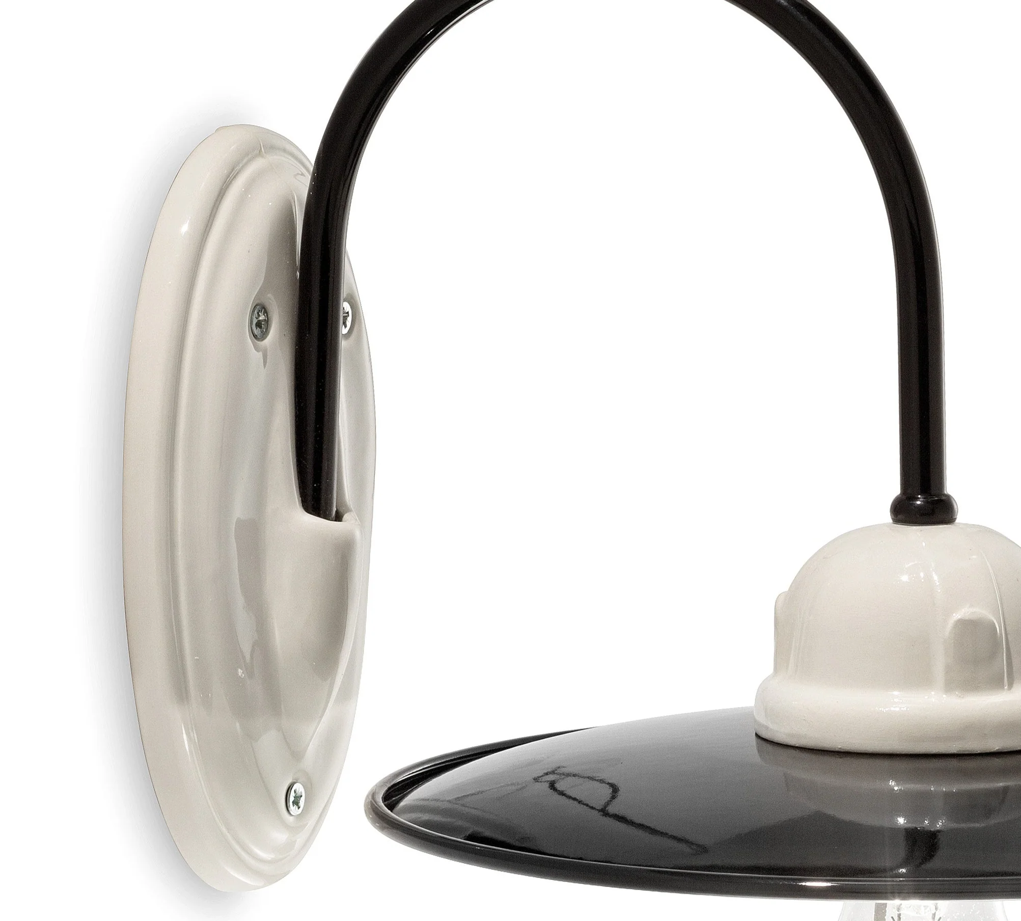 Lampa ścienna ceramiczna B&W biało-czarny - Image 2