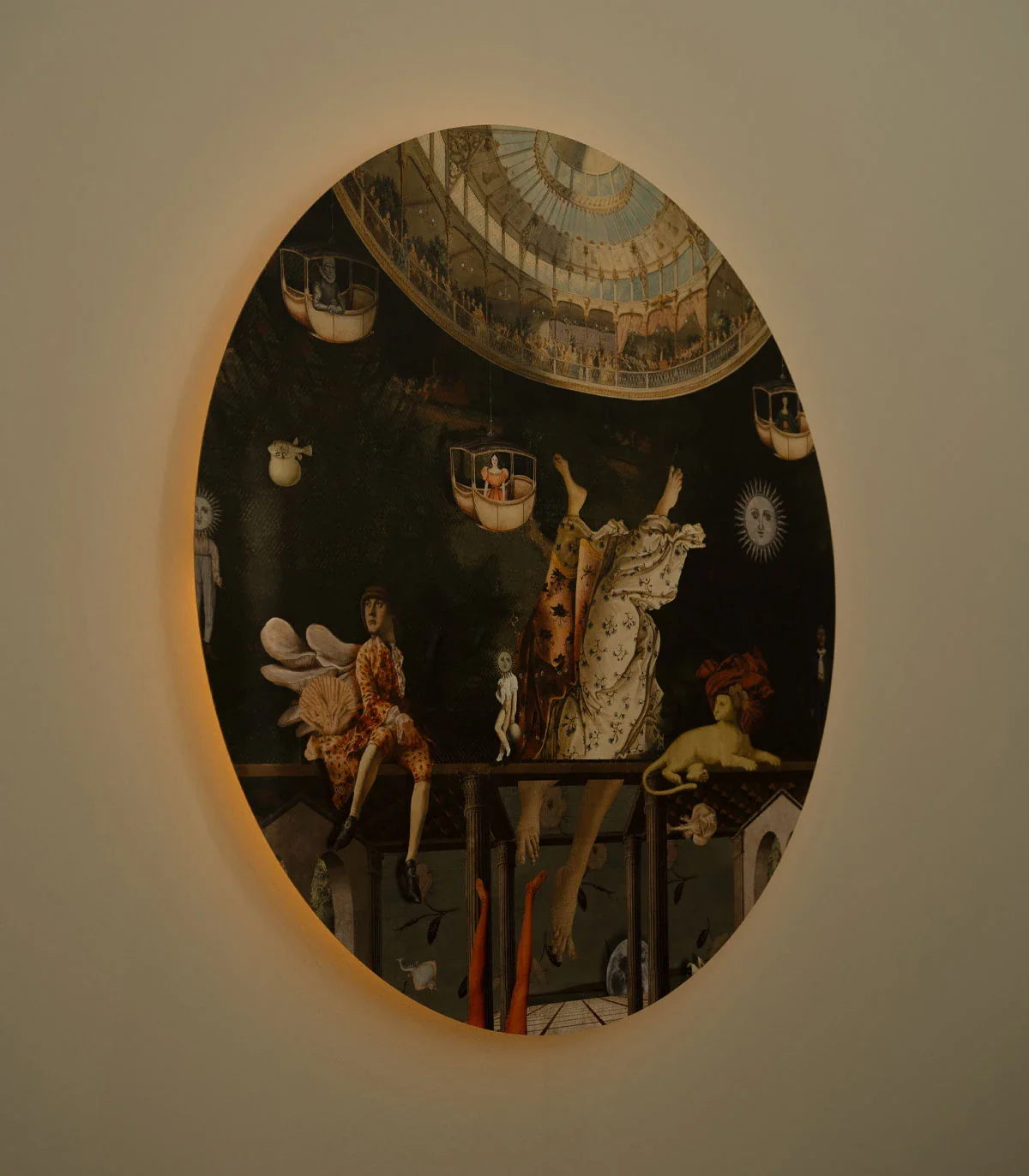 Lampa ścienna DOTS LIGHTING - CAROUSEL zielony ze złotym - Image 3