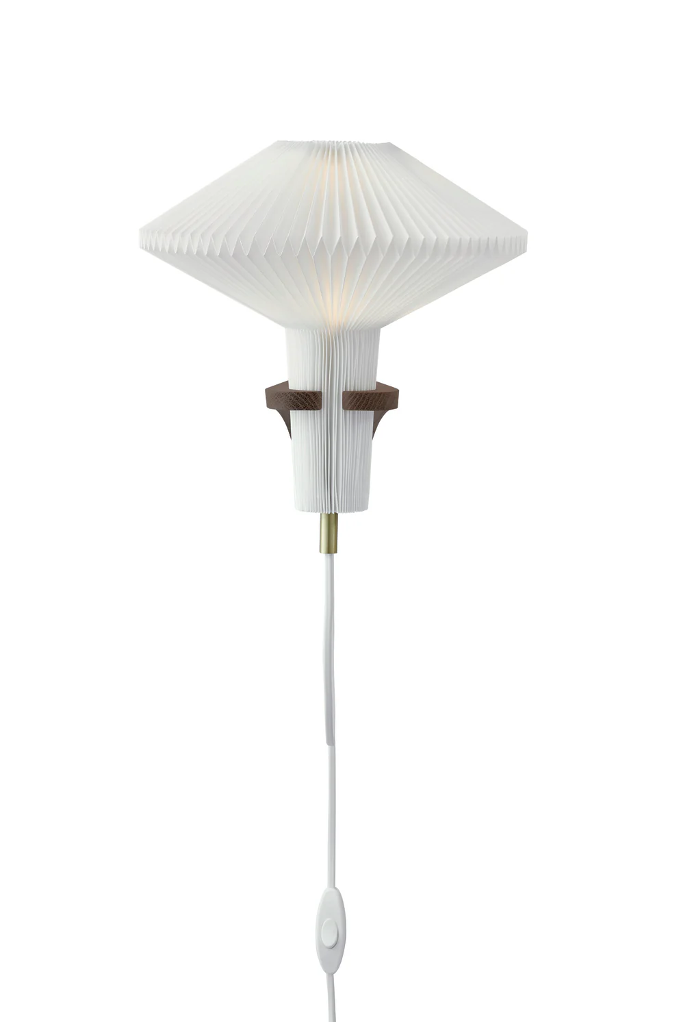 Lampa ścienna MODEL 204 MUSHROOM biały z ciemną dębową podstawą - Image 10