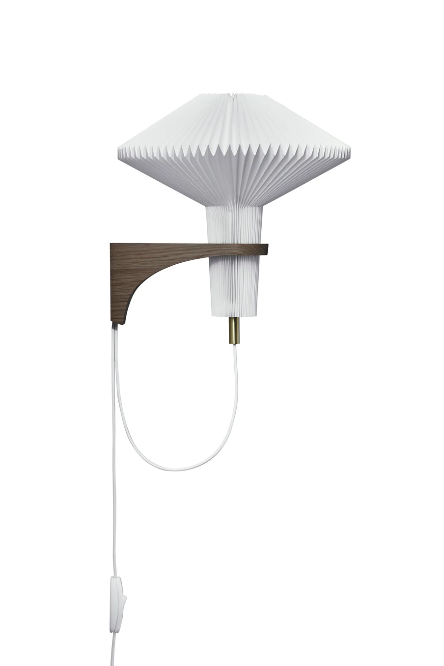 Lampa ścienna MODEL 204 MUSHROOM biały z ciemną dębową podstawą - Image 13