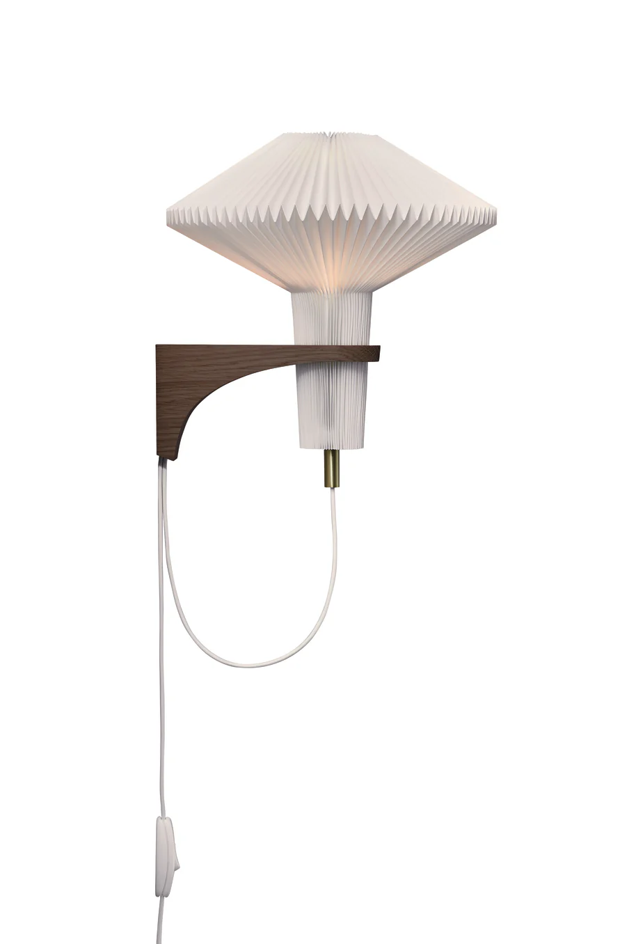 Lampa ścienna MODEL 204 MUSHROOM biały z ciemną dębową podstawą - Image 14