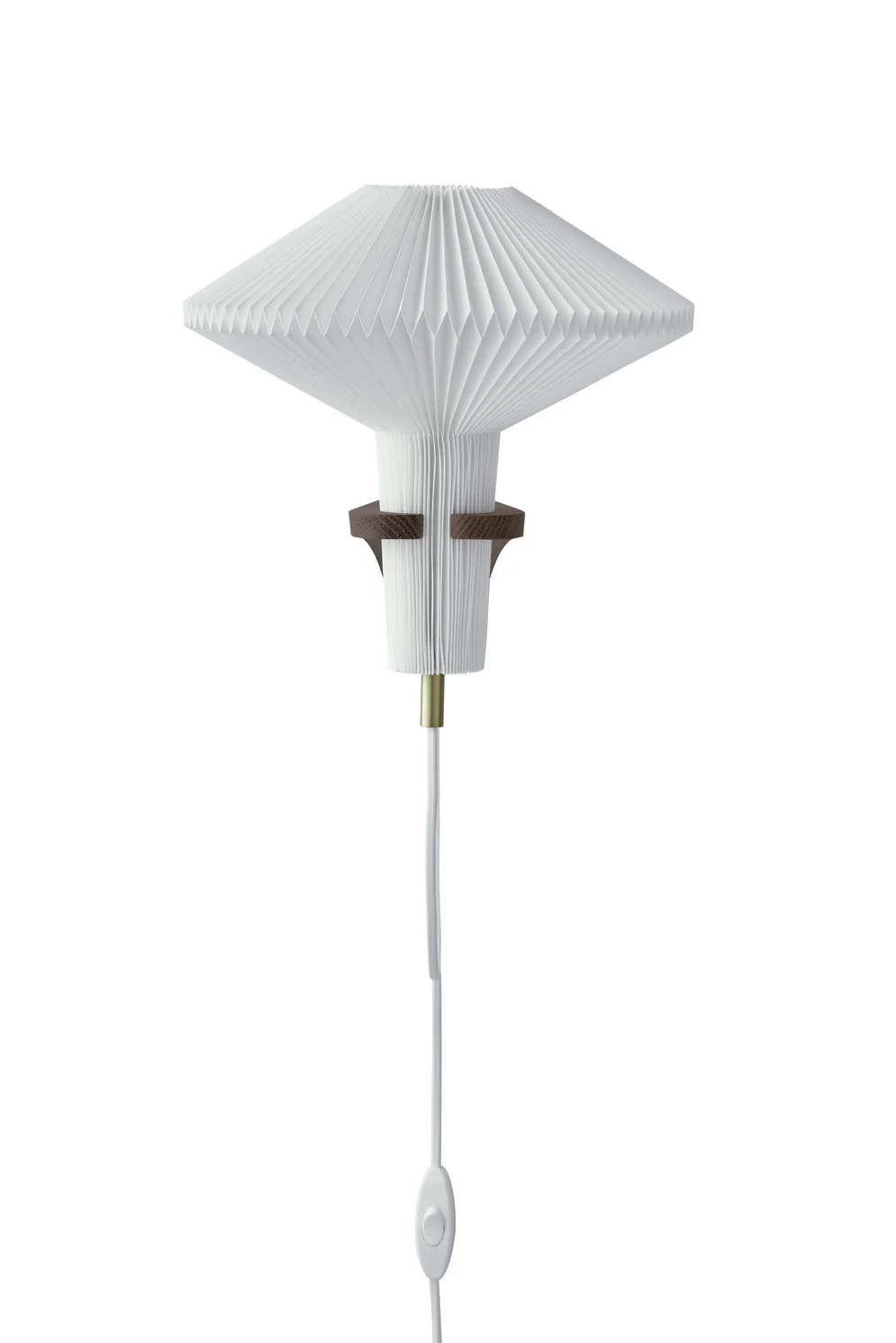 Lampa ścienna MODEL 204 MUSHROOM biały z ciemną dębową podstawą - Image 8