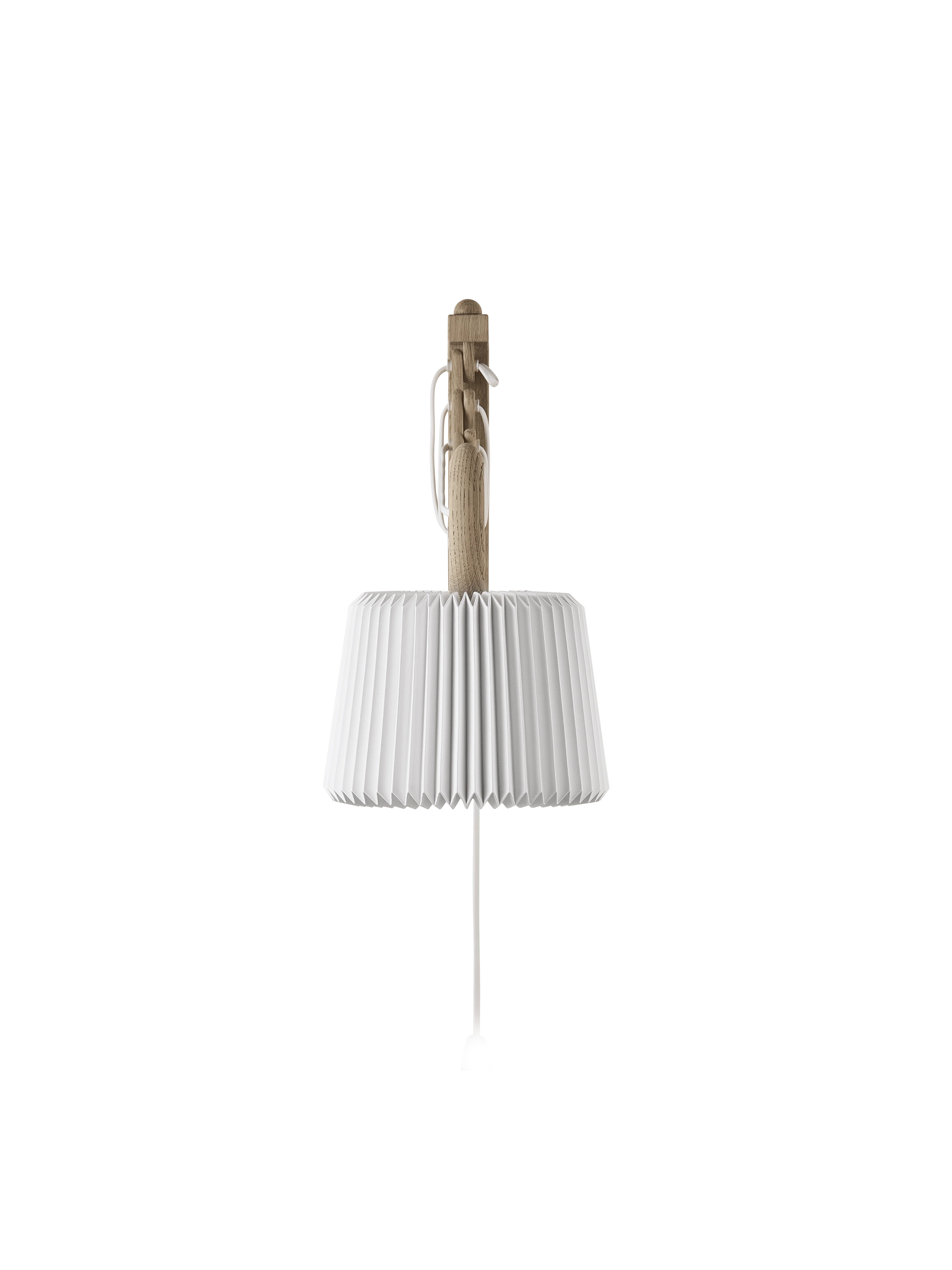 Lampa ścienna MODEL 223 120 SAX biały z jasną dębową podstawą - Image 5