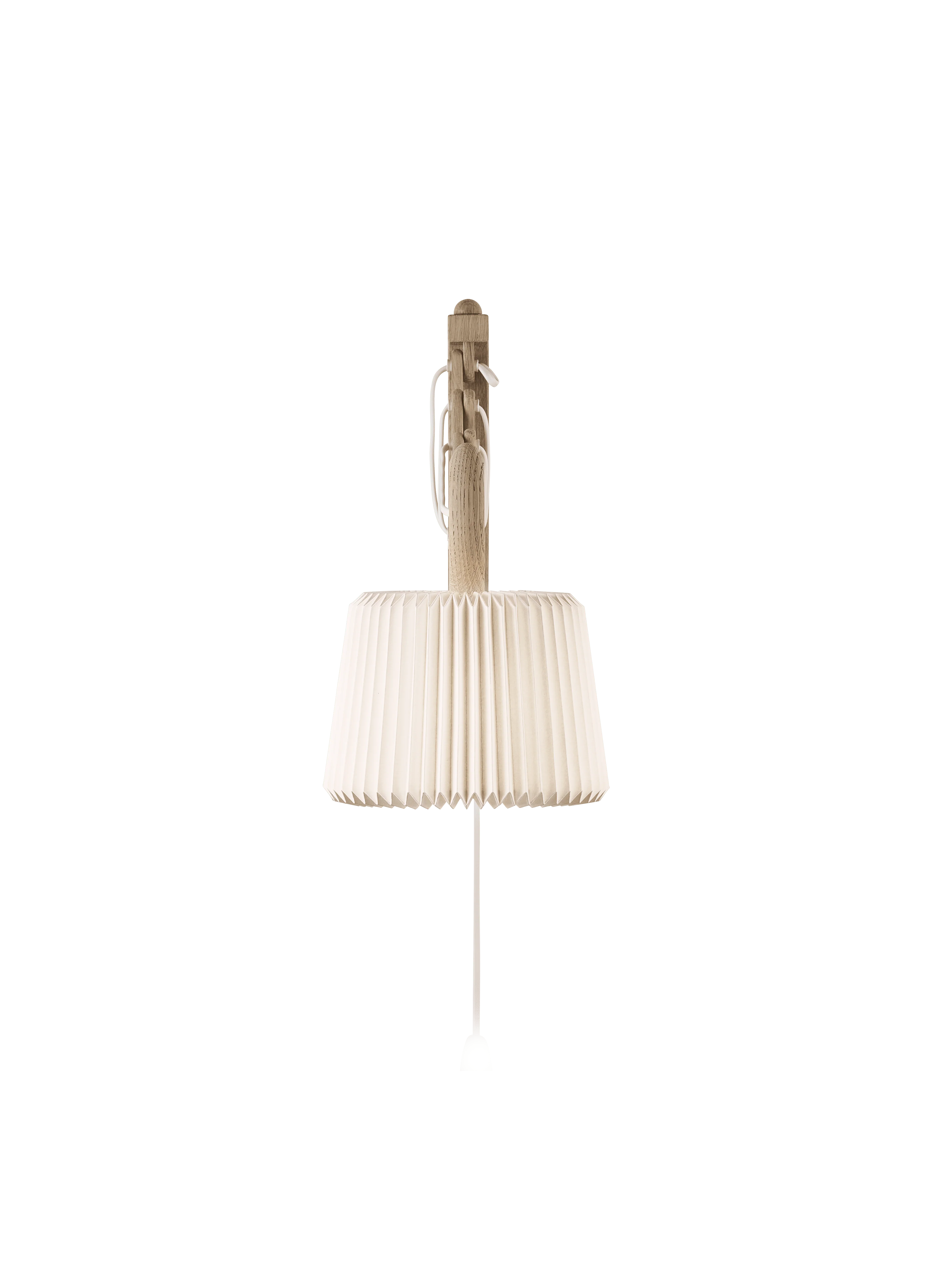 Lampa ścienna MODEL 223 120 SAX biały z jasną dębową podstawą - Image 6