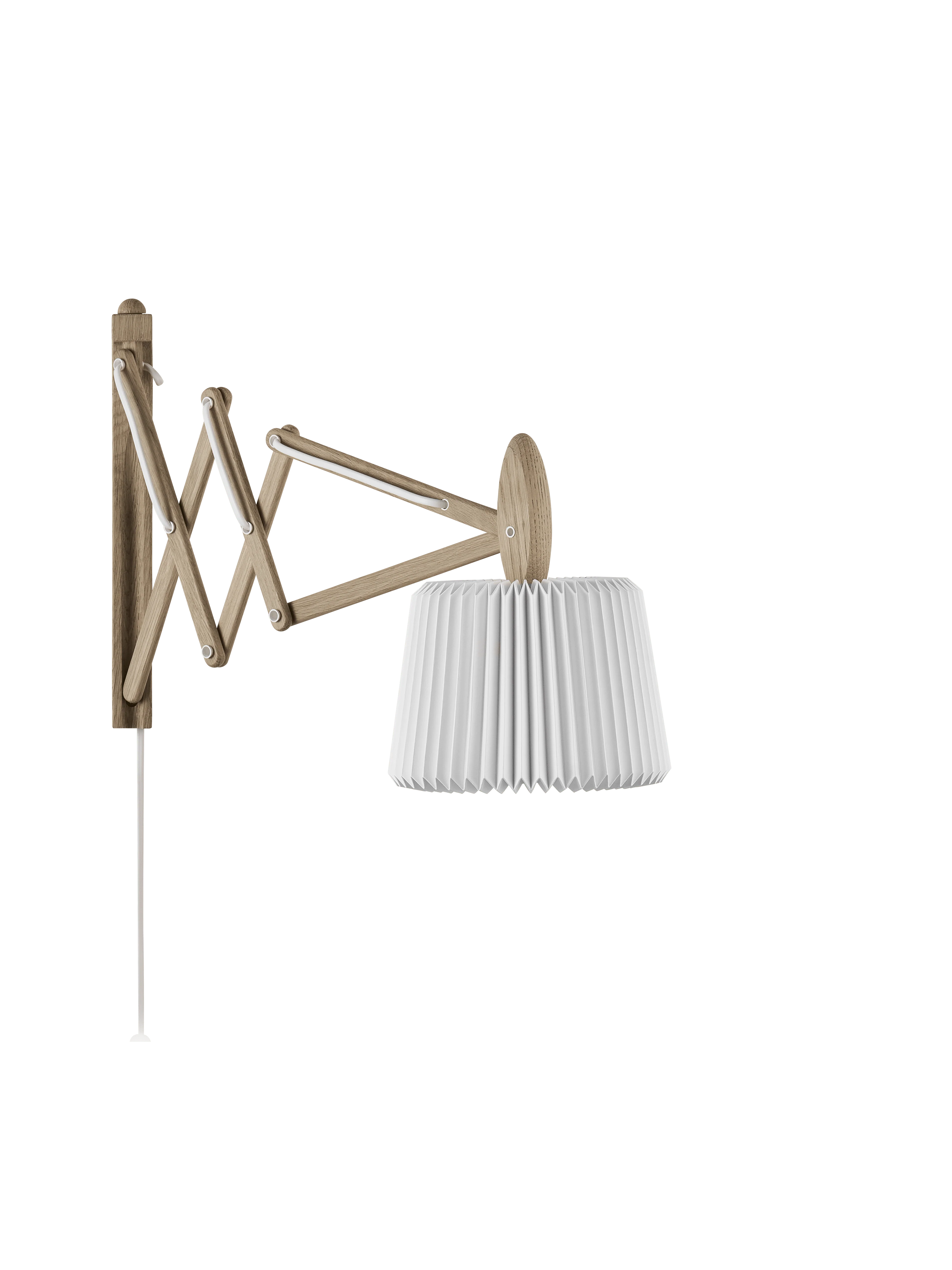Lampa ścienna MODEL 223 120 SAX biały z jasną dębową podstawą - Image 9