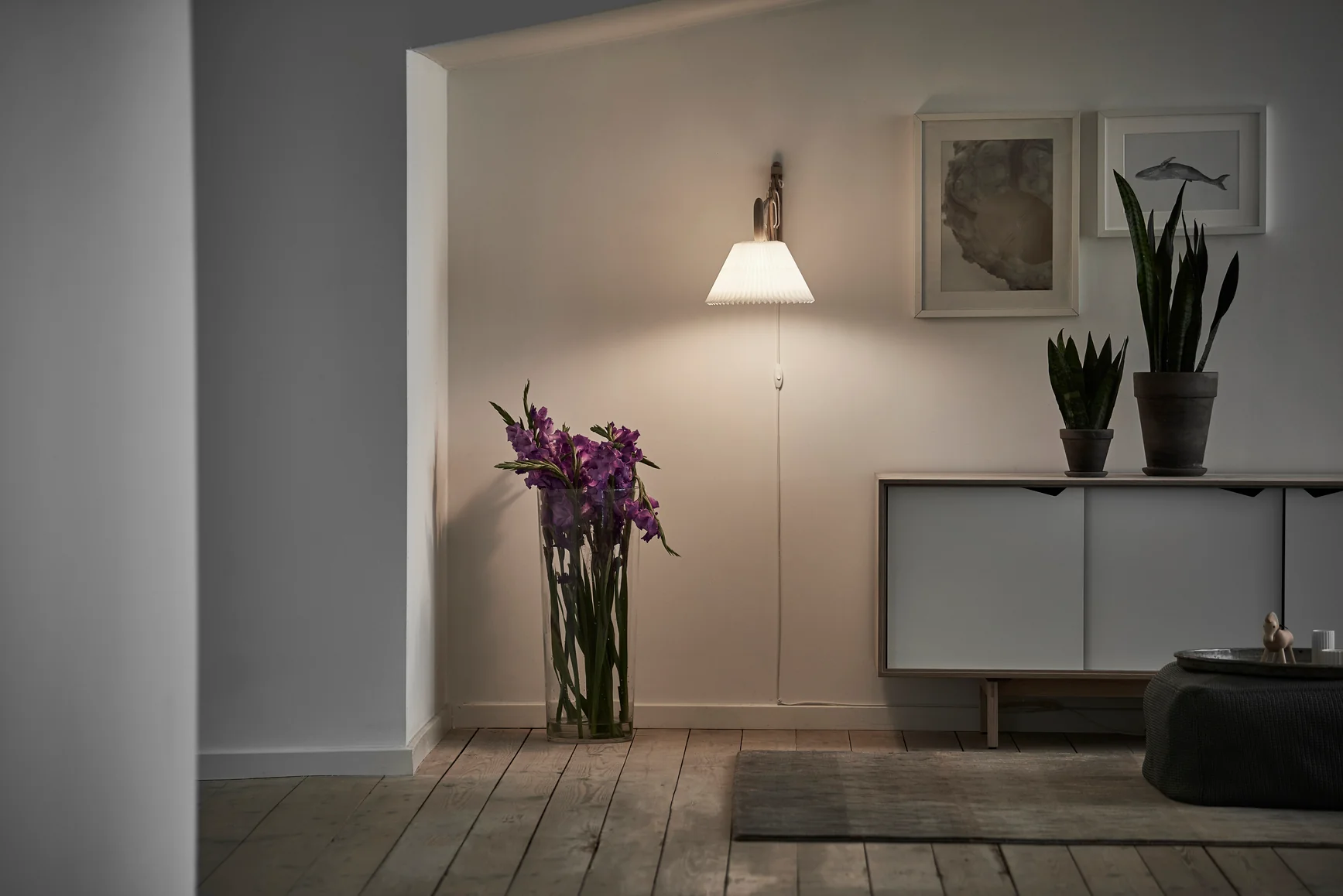 Lampa ścienna MODEL 223 2/17 SAX biały z jasną dębową podstawą - Image 2