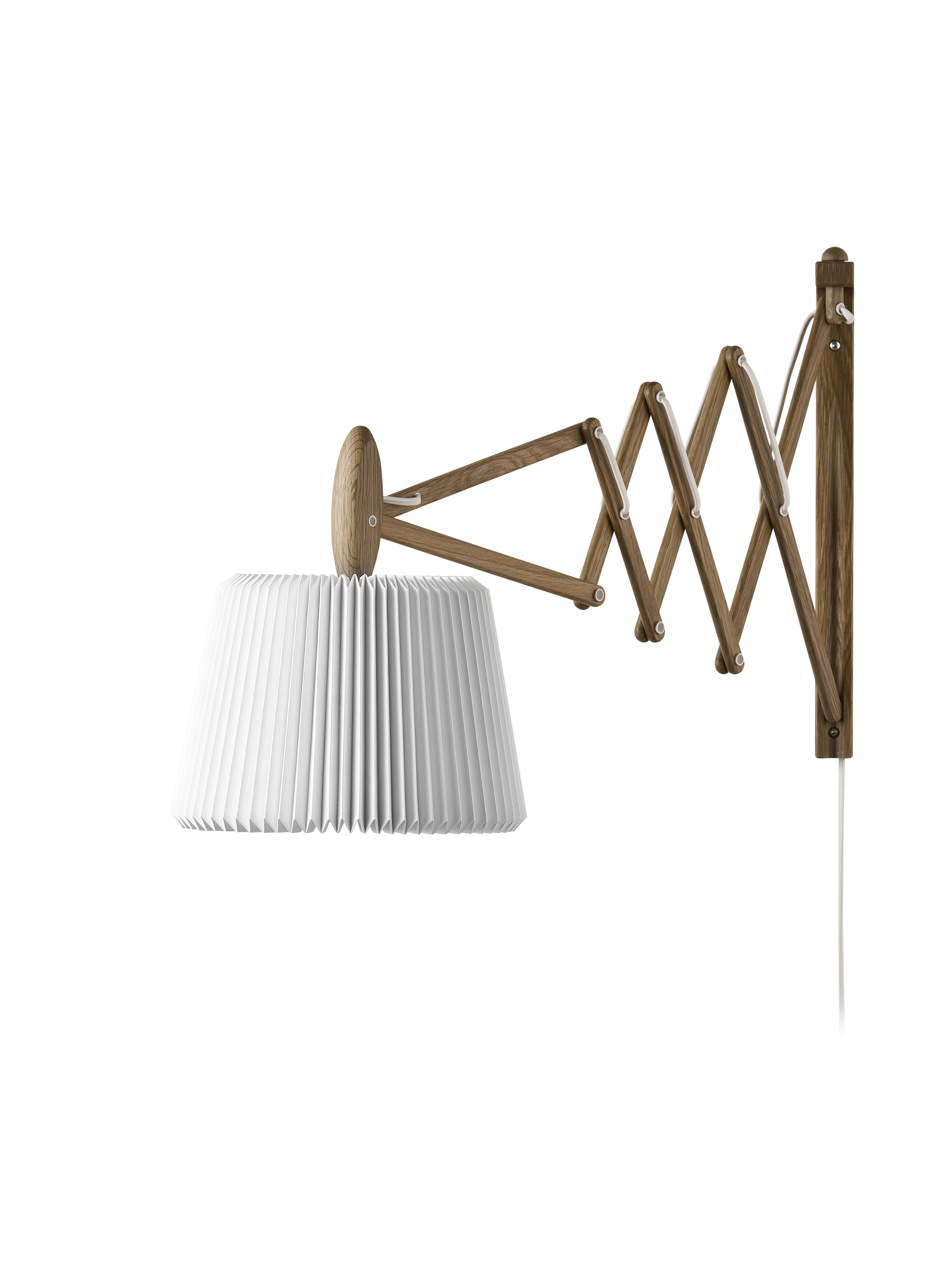 Lampa ścienna MODEL 233 120 SAX biały z ciemną dębową podstawą - Image 11