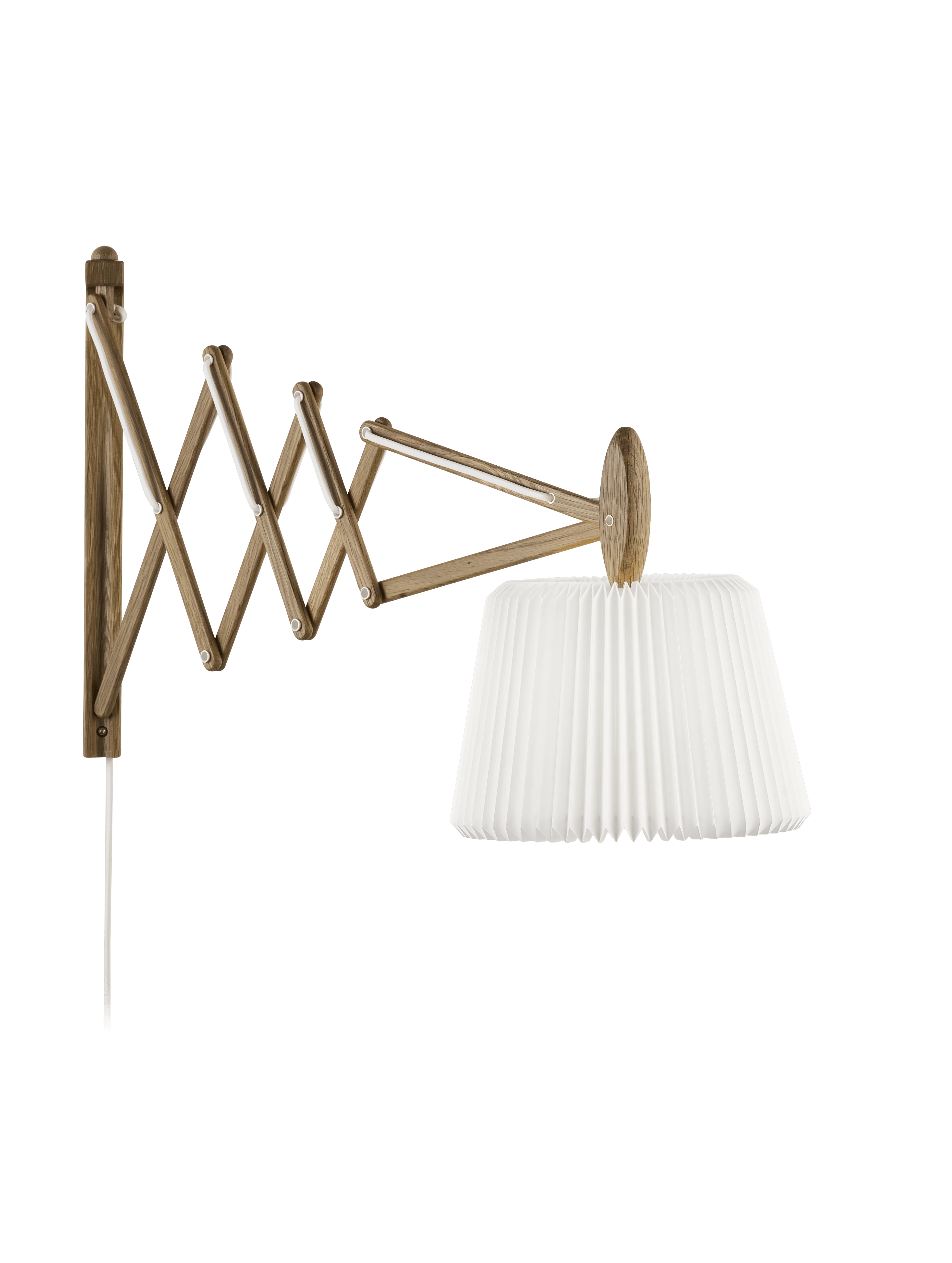 Lampa ścienna MODEL 233 120 SAX biały z ciemną dębową podstawą - Image 9