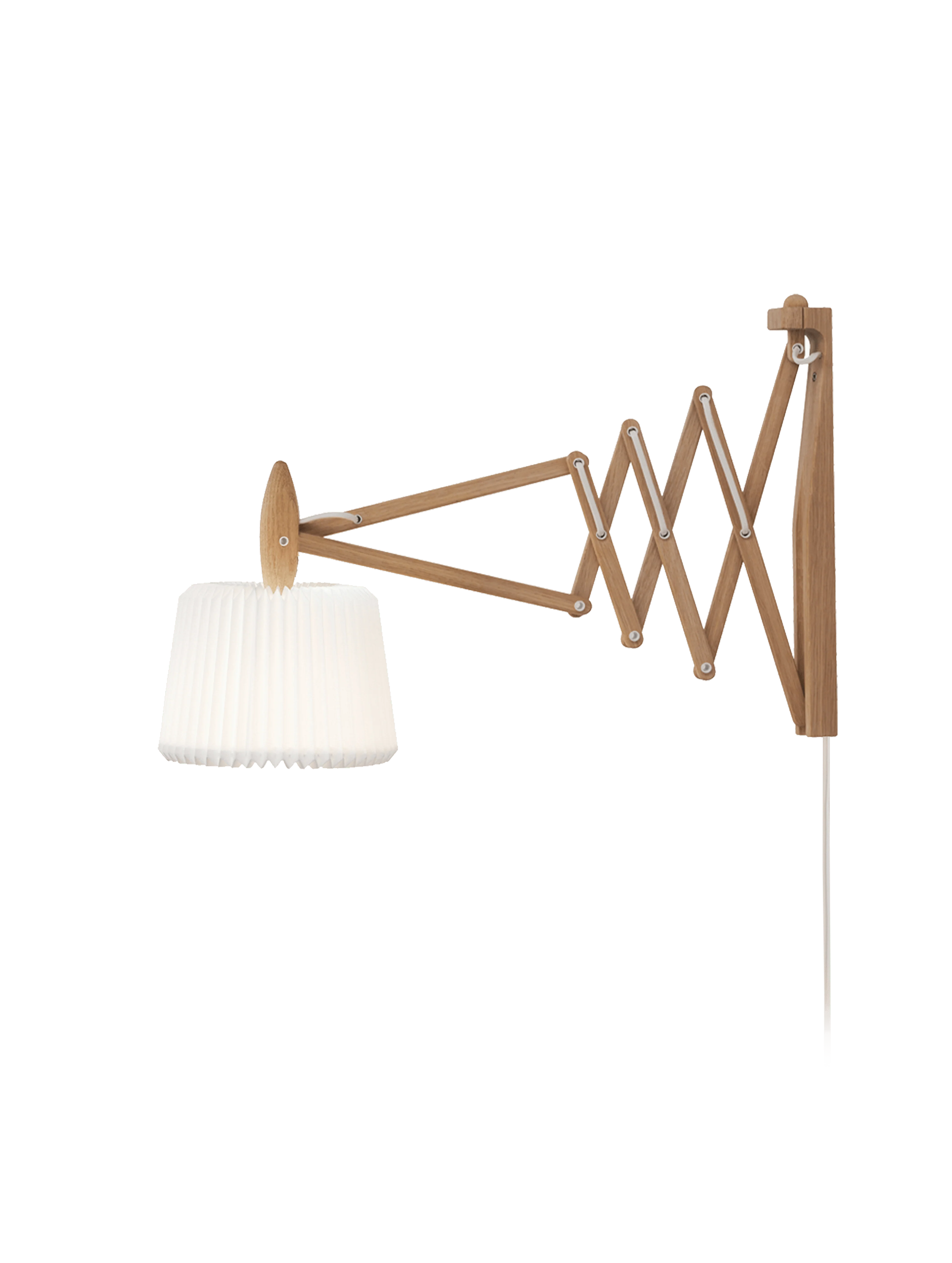 Lampa ścienna MODEL 233 120 SAX biały z jasną dębową podstawą - Image 10