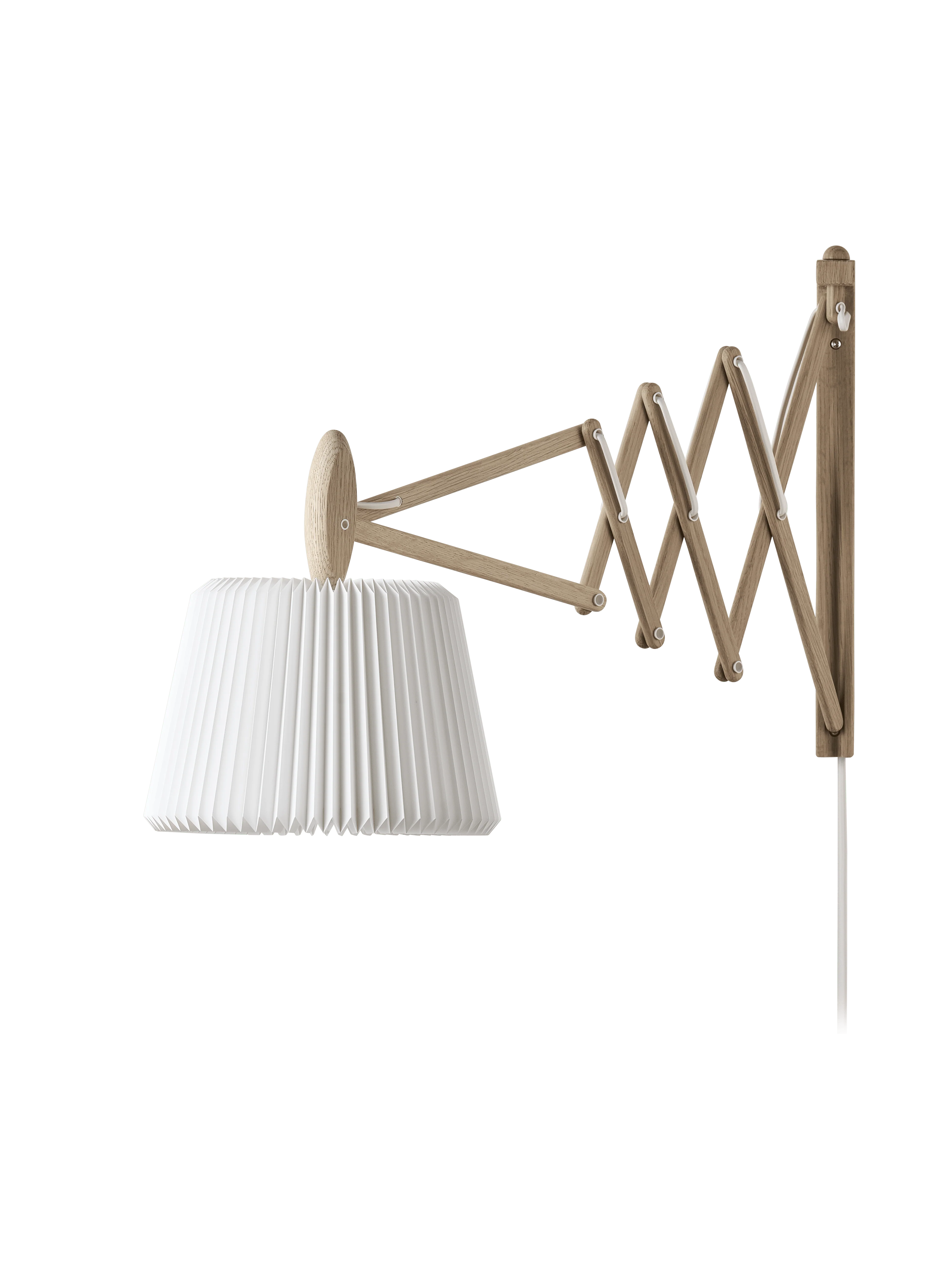 Lampa ścienna MODEL 233 120 SAX biały z jasną dębową podstawą - Image 11