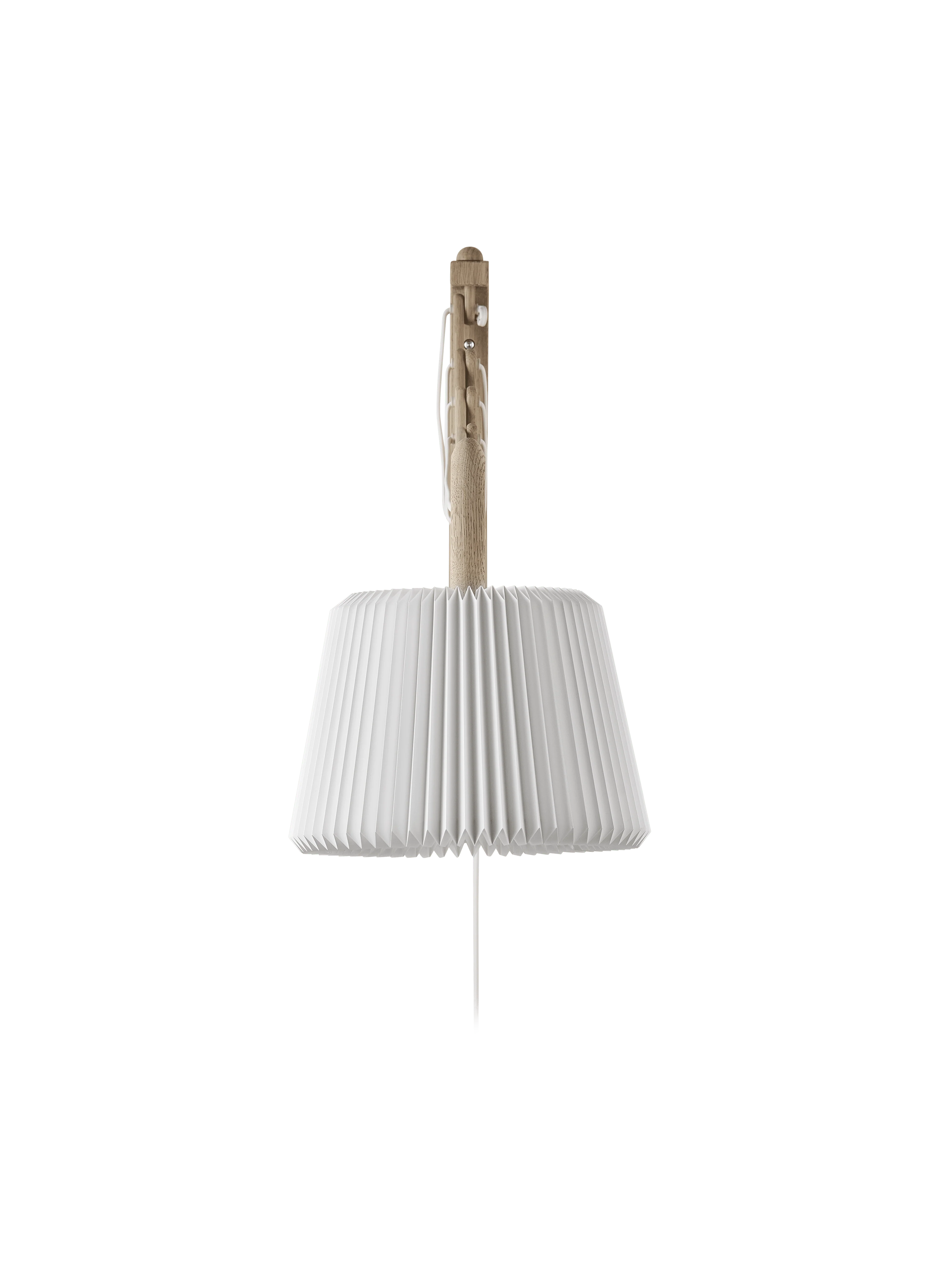 Lampa ścienna MODEL 233 120 SAX biały z jasną dębową podstawą - Image 12