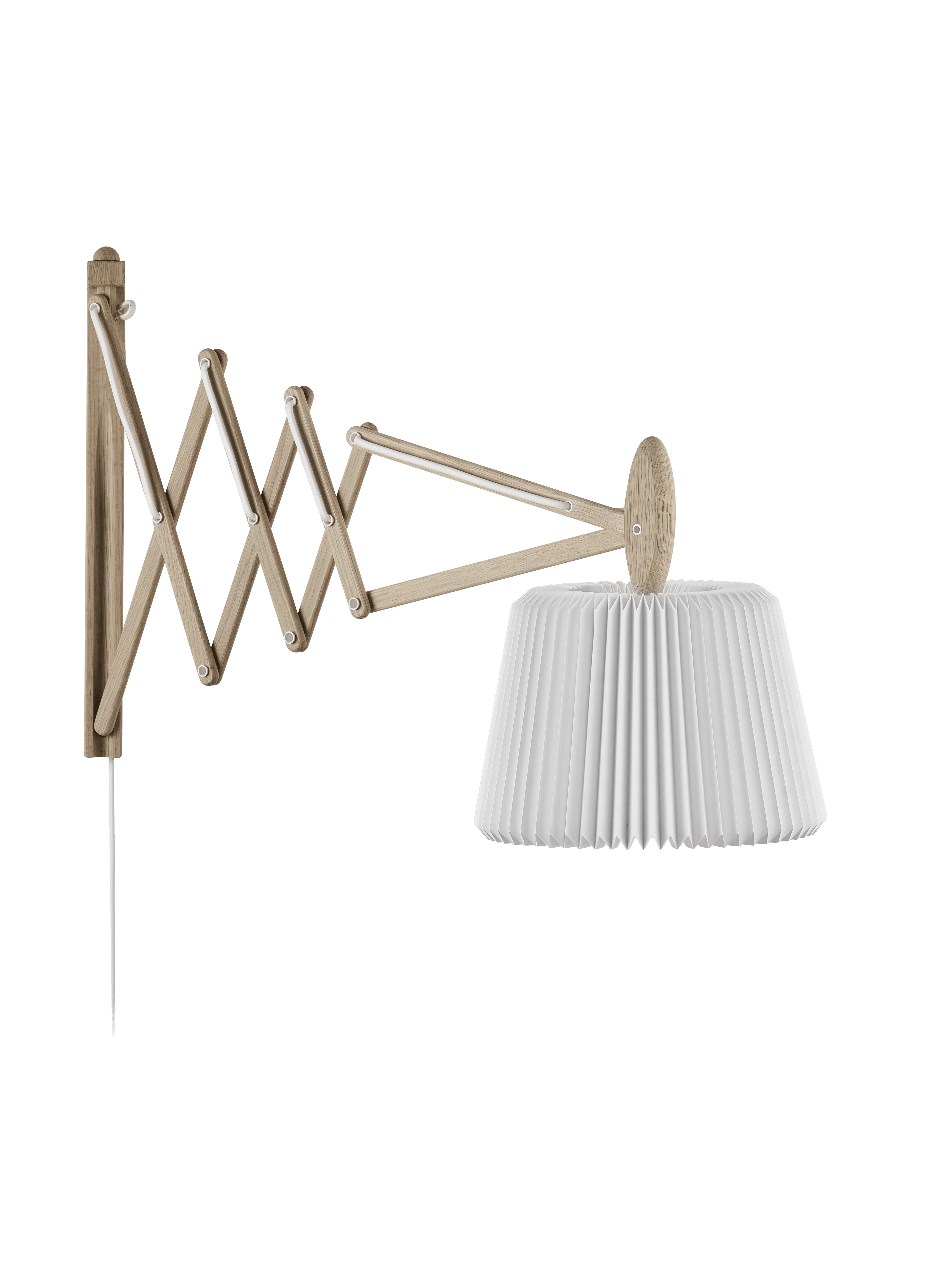 Lampa ścienna MODEL 233 120 SAX biały z jasną dębową podstawą - Image 14