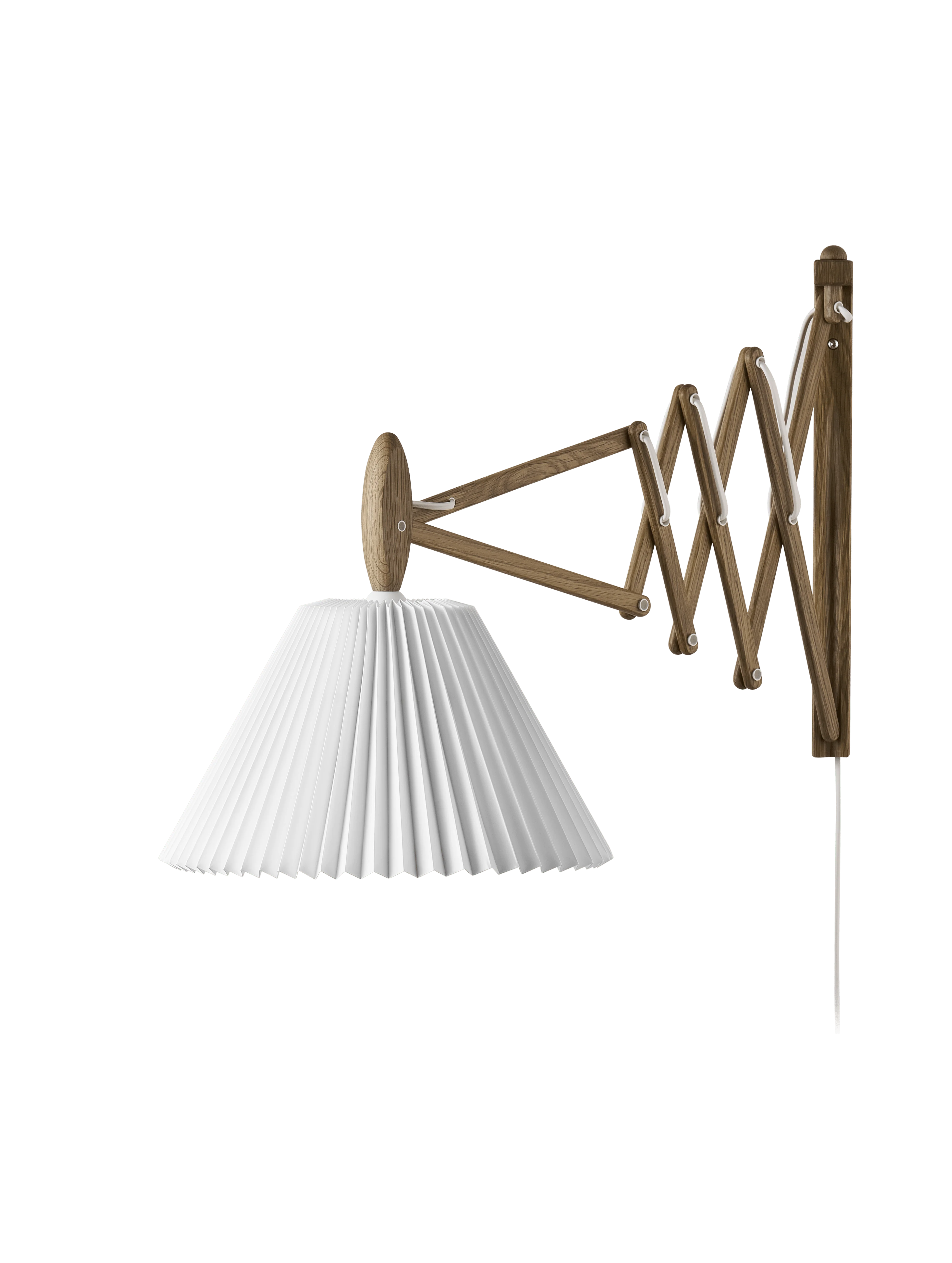 Lampa ścienna MODEL 233 2/21 SAX biały z ciemną dębową podstawą - Image 3