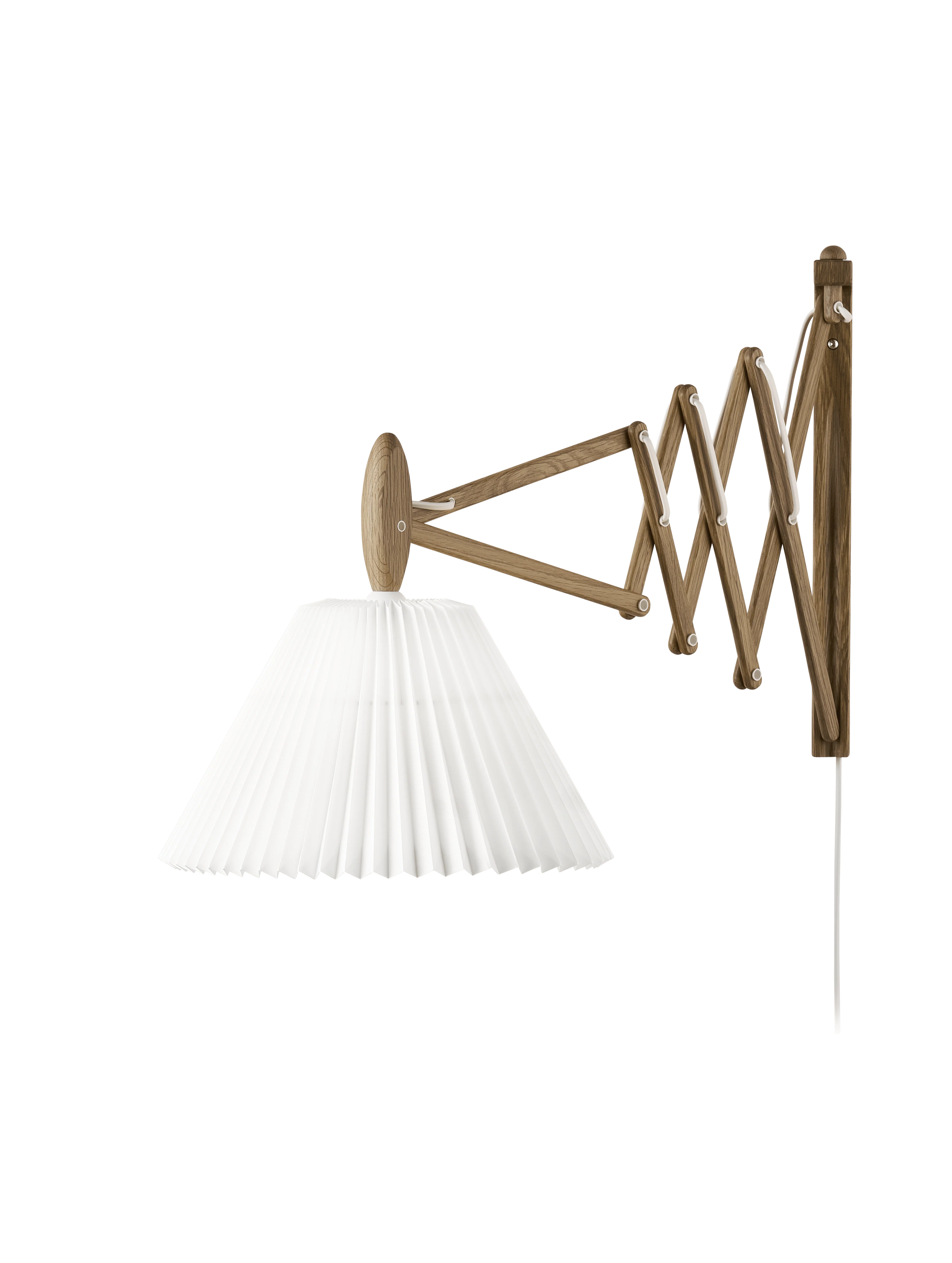 Lampa ścienna MODEL 233 2/21 SAX biały z ciemną dębową podstawą - Image 4