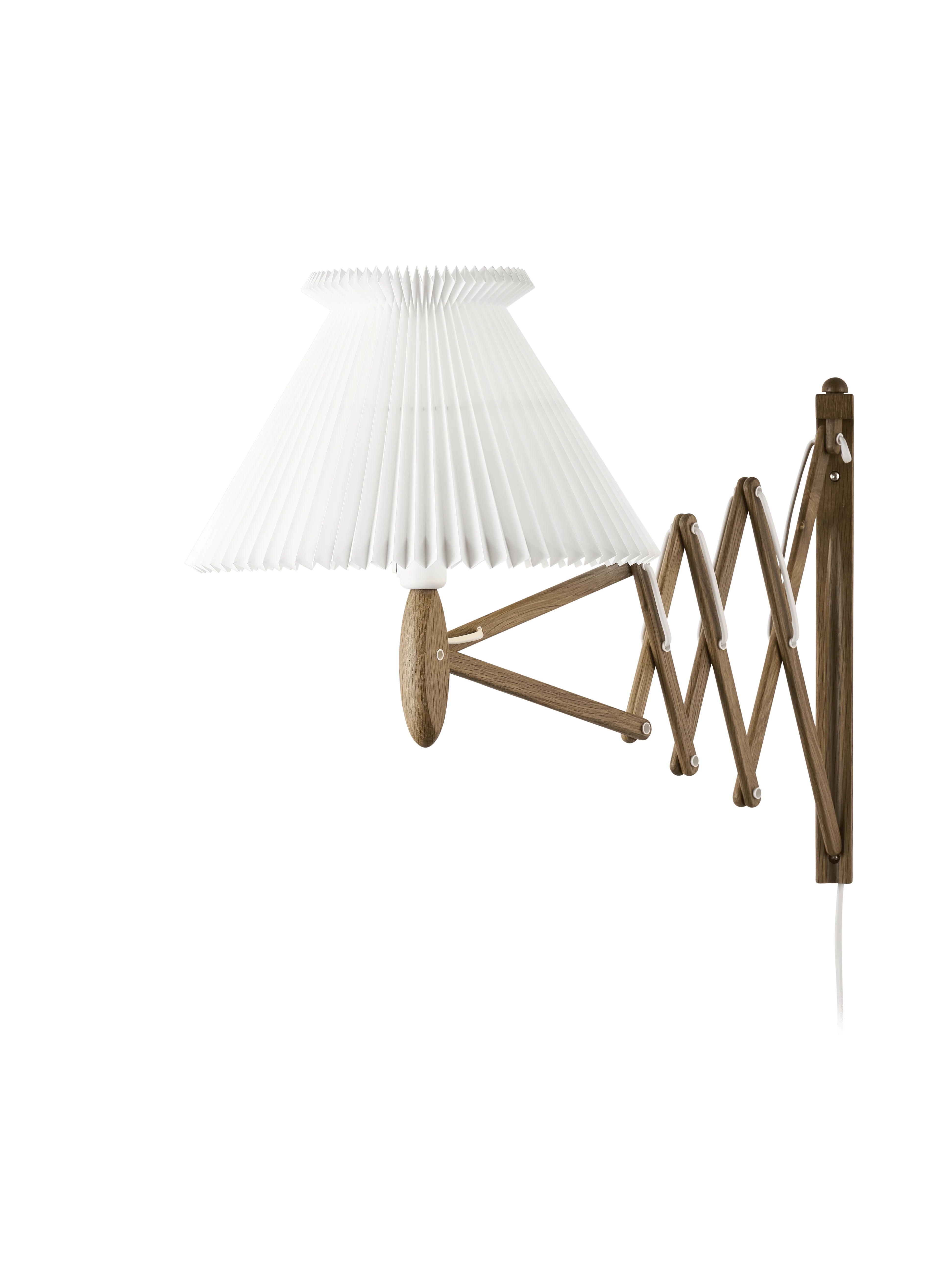 Lampa ścienna MODEL 234 6/21 SAX biały z ciemną dębową podstawą - Image 5