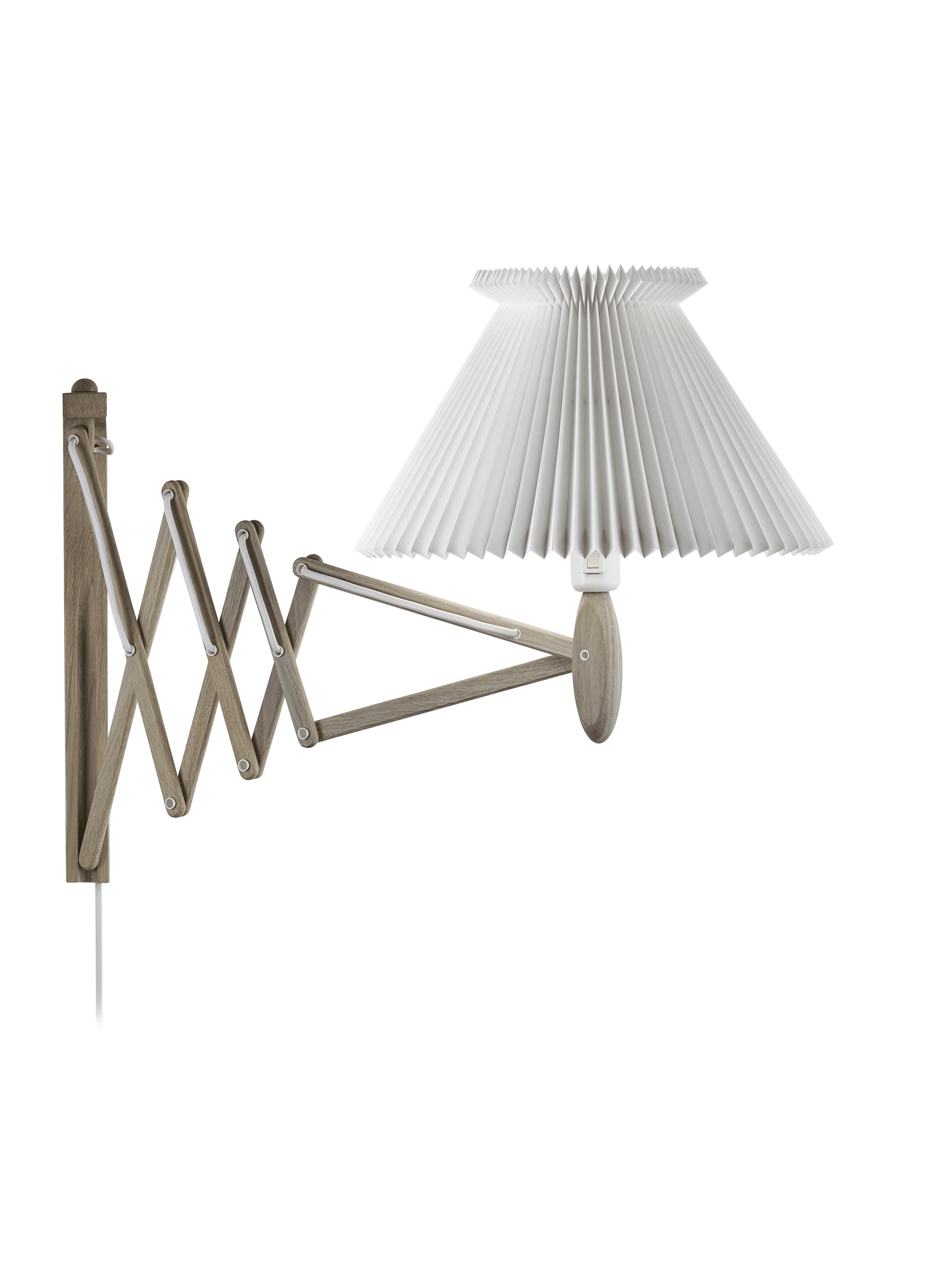 Lampa ścienna MODEL 234 6/21 SAX biały z jasną dębową podstawą - Image 2