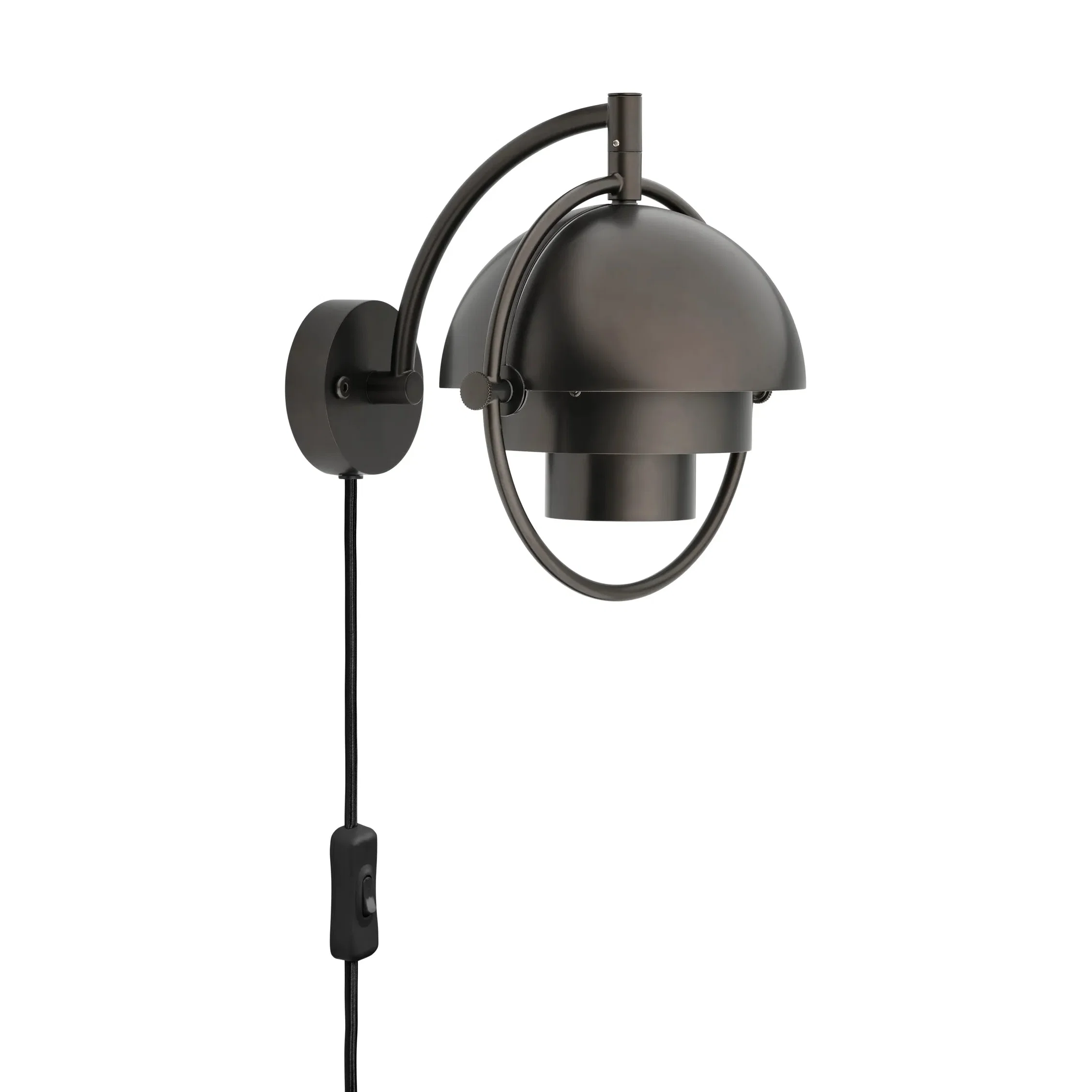 Lampa ścienna MULTI-LITE czarny błyszczący