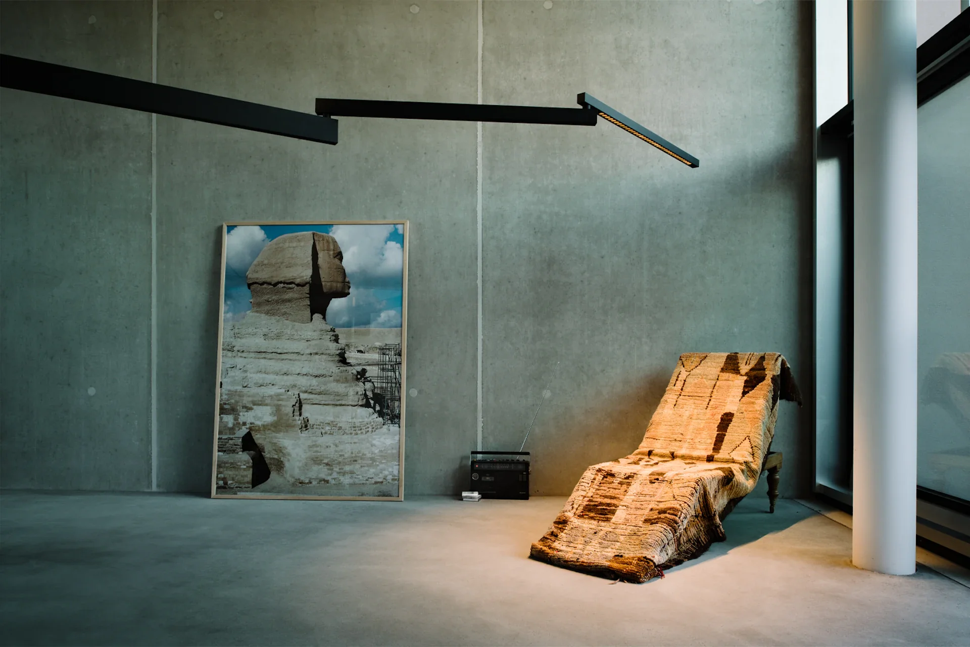 Lampa ścienna na wysięgniku BLACK FLAG czarny - Image 2