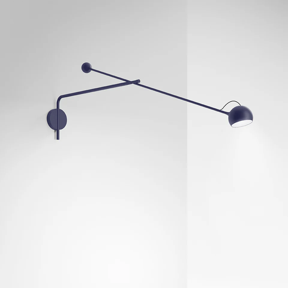 Lampa ścienna z wysięgnikiem regulowana IXA L ciemnoniebieski - Image 2