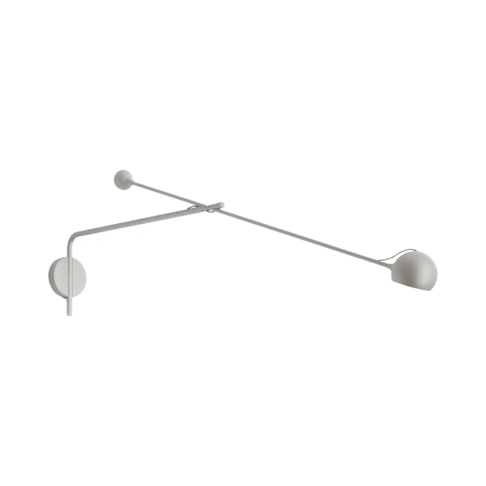 Lampa ścienna z wysięgnikiem regulowana IXA L jasnoszary