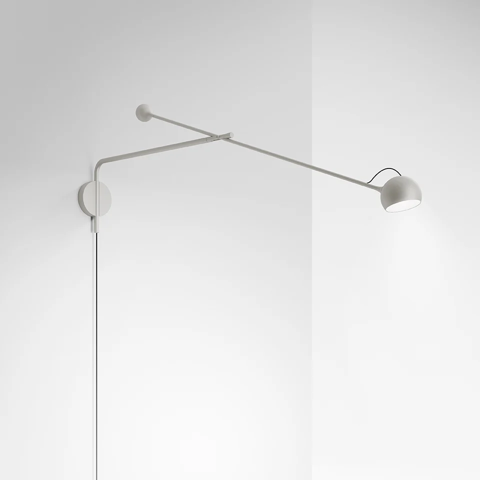 Lampa ścienna z wysięgnikiem regulowana IXA L jasnoszary - Image 3